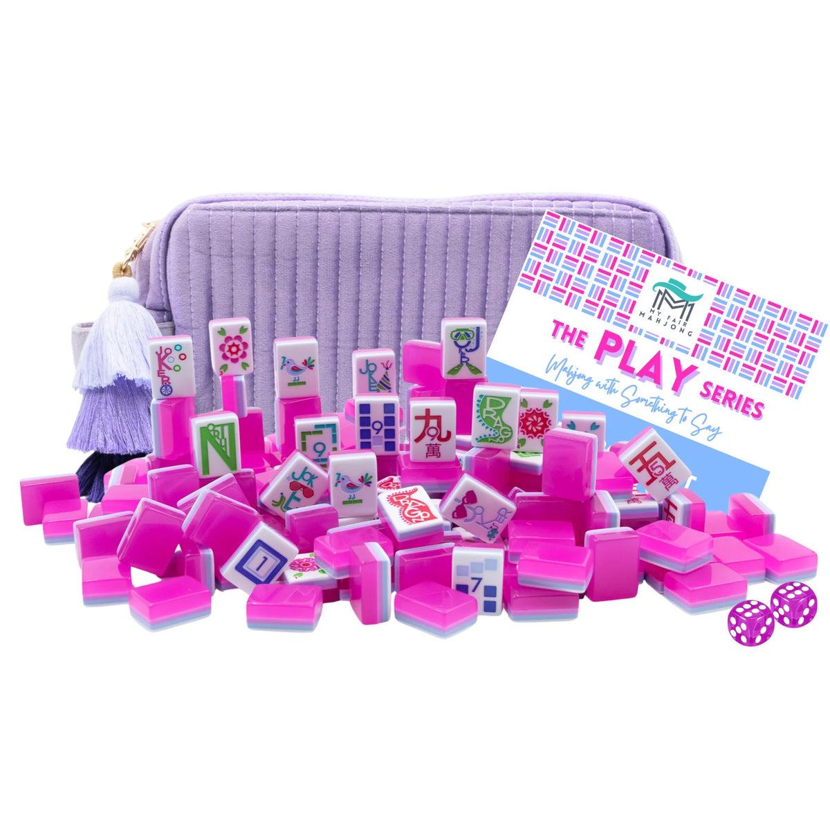 My Fair Mahjong -  Cotton Candy Pink The Play Series GRAND Mahjong With Something To Say