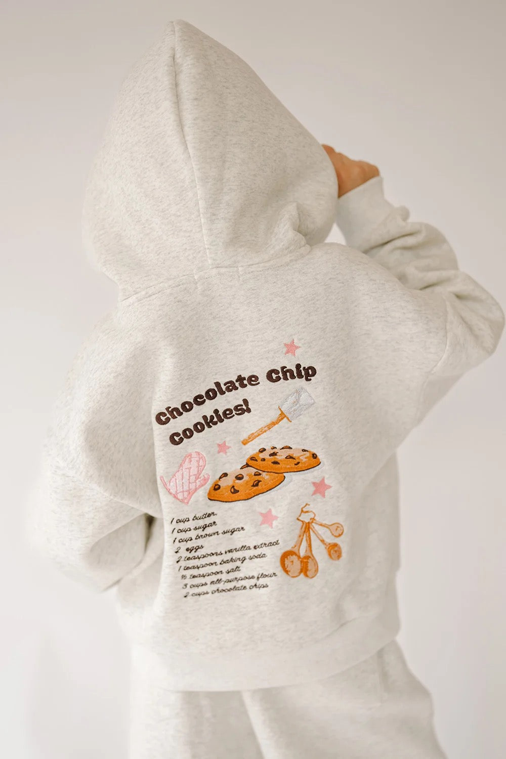 Happy Camp3R - Tween -Oatmeal Heather Grey Chocolate Chip Zip Hoodie