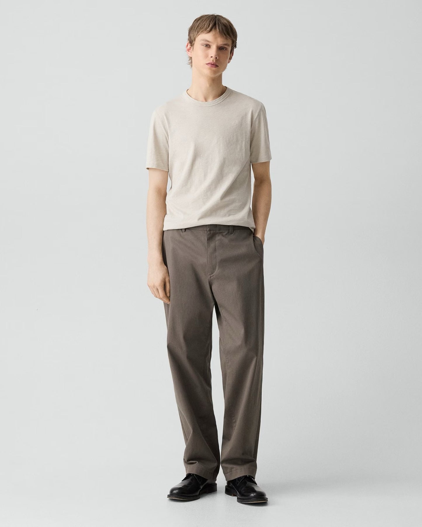 Theory- Men - Silver Cloud Essential Tee