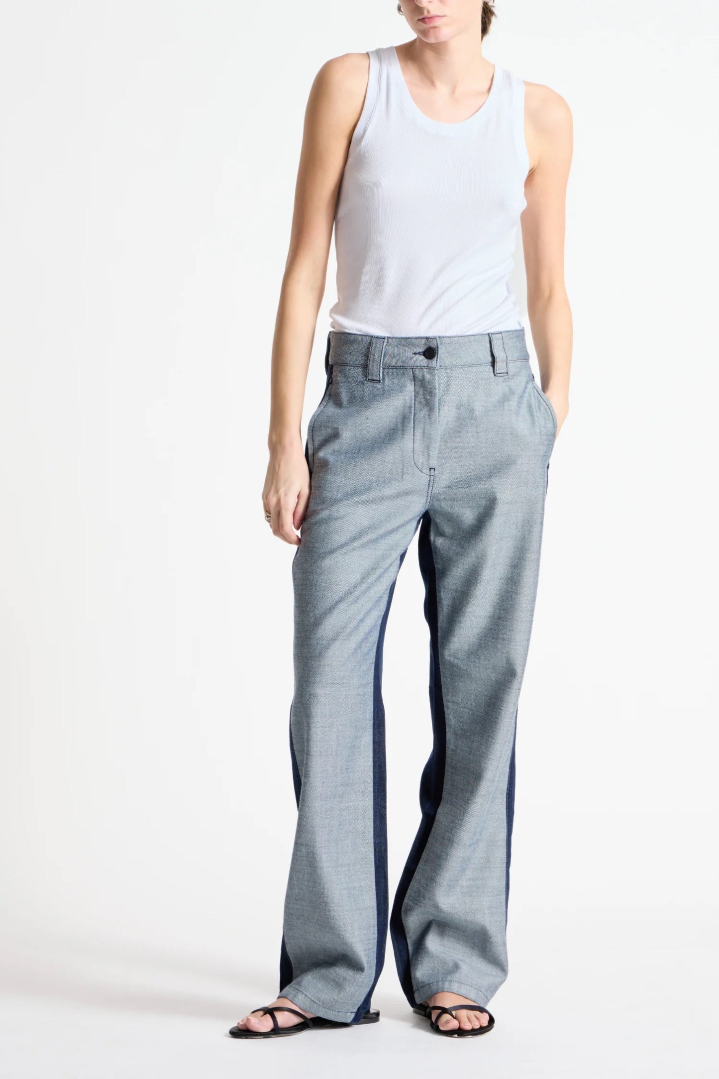 Saint Art - Women - Dark IndigoJonas Reverse Denim Pant