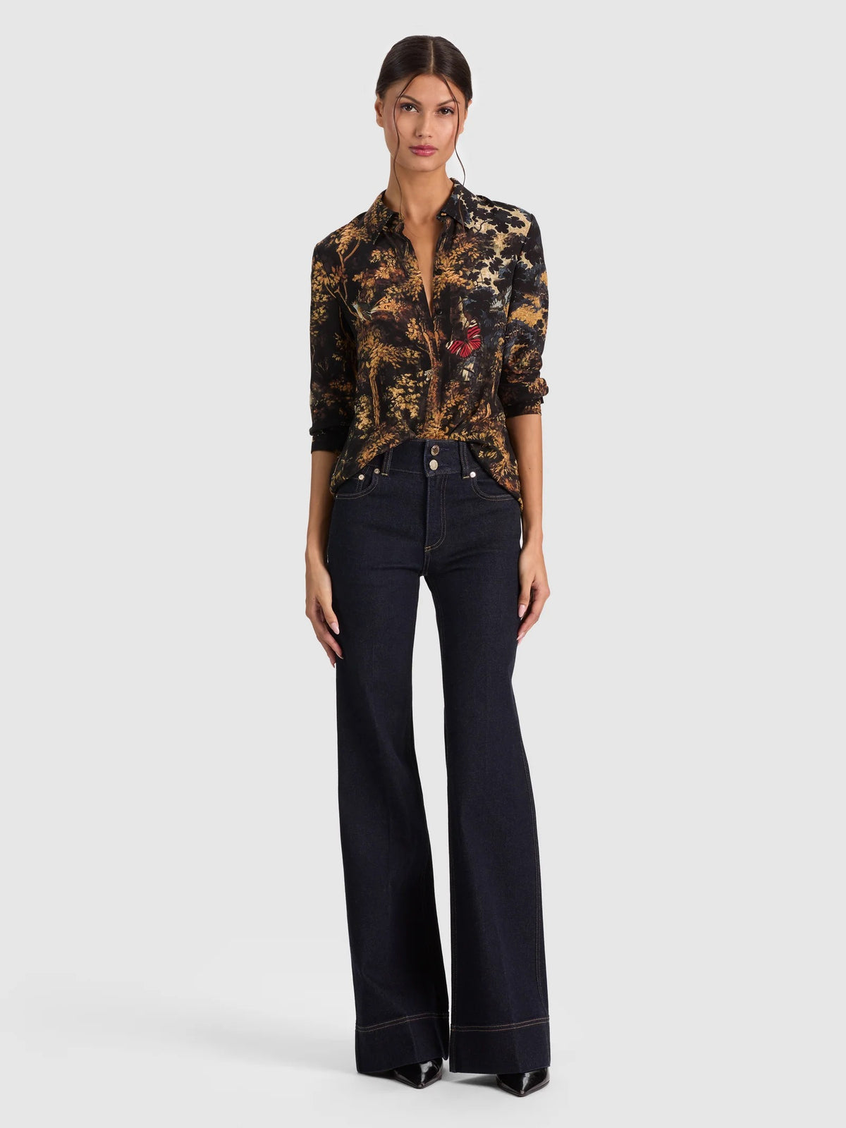 Alice + Olivia - Women - Wistful Woods Willa Silk Blouse