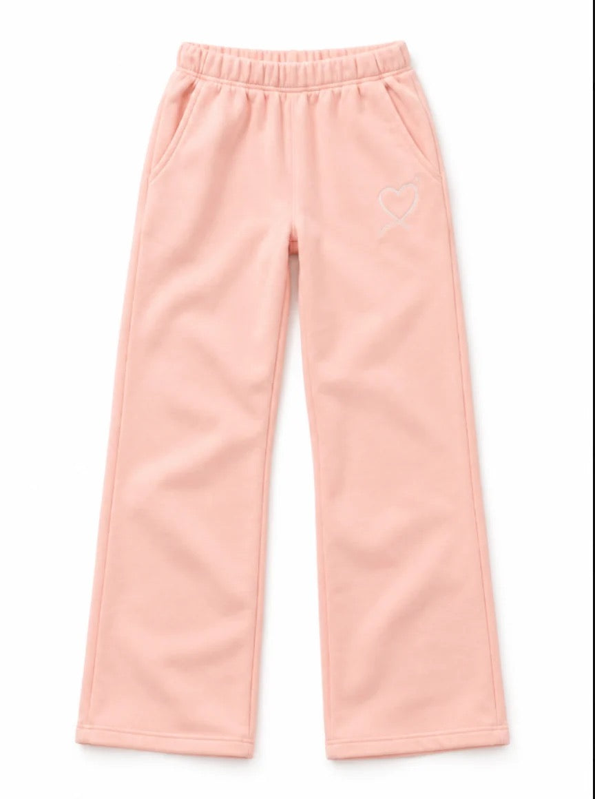 Theme - Tween - Ballet Pink Cami French Terry Wide Leg Jogger -  Atelier