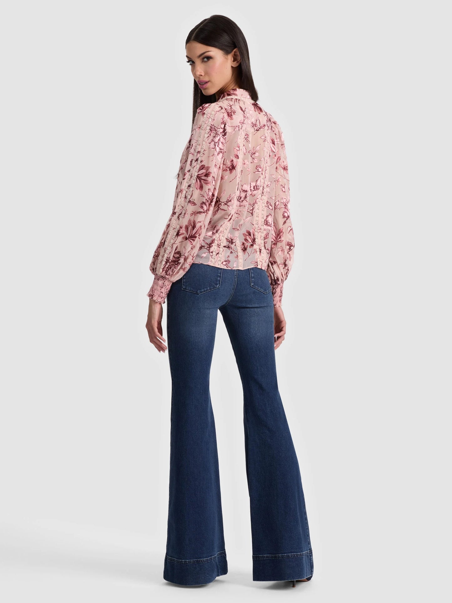 Alice + Olivia - Women -Mystic Garden English Rose Arllette Blouse