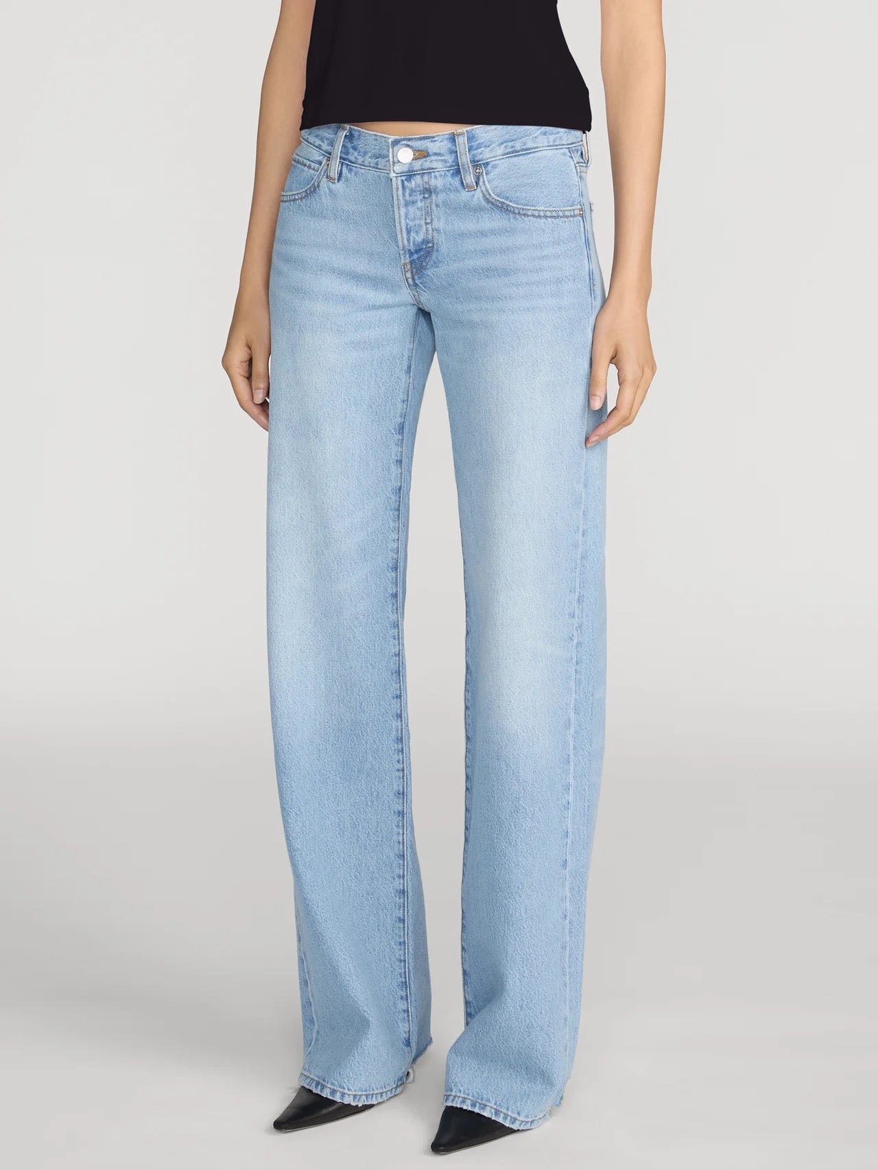 Frame - Women - Dodger Offset Hem The Gray Jean