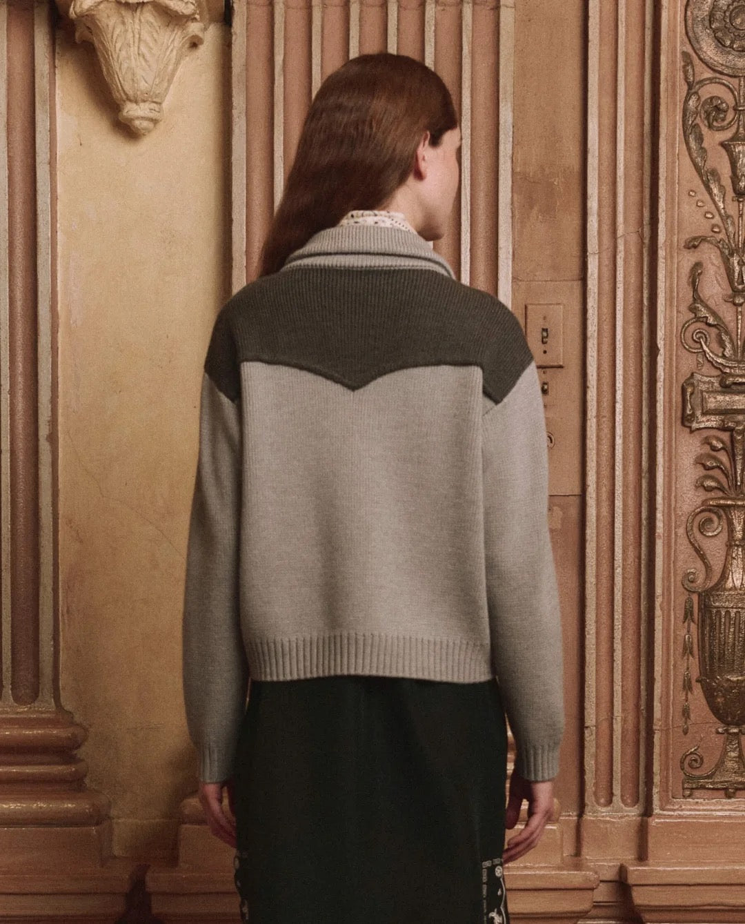The Great - Women - Heather Grey Western Cardigan