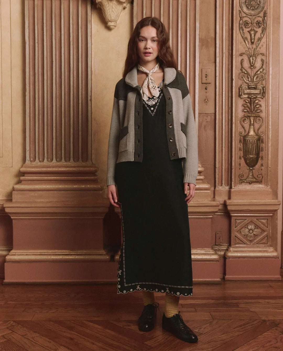 The Great - Women - Heather Grey Western Cardigan