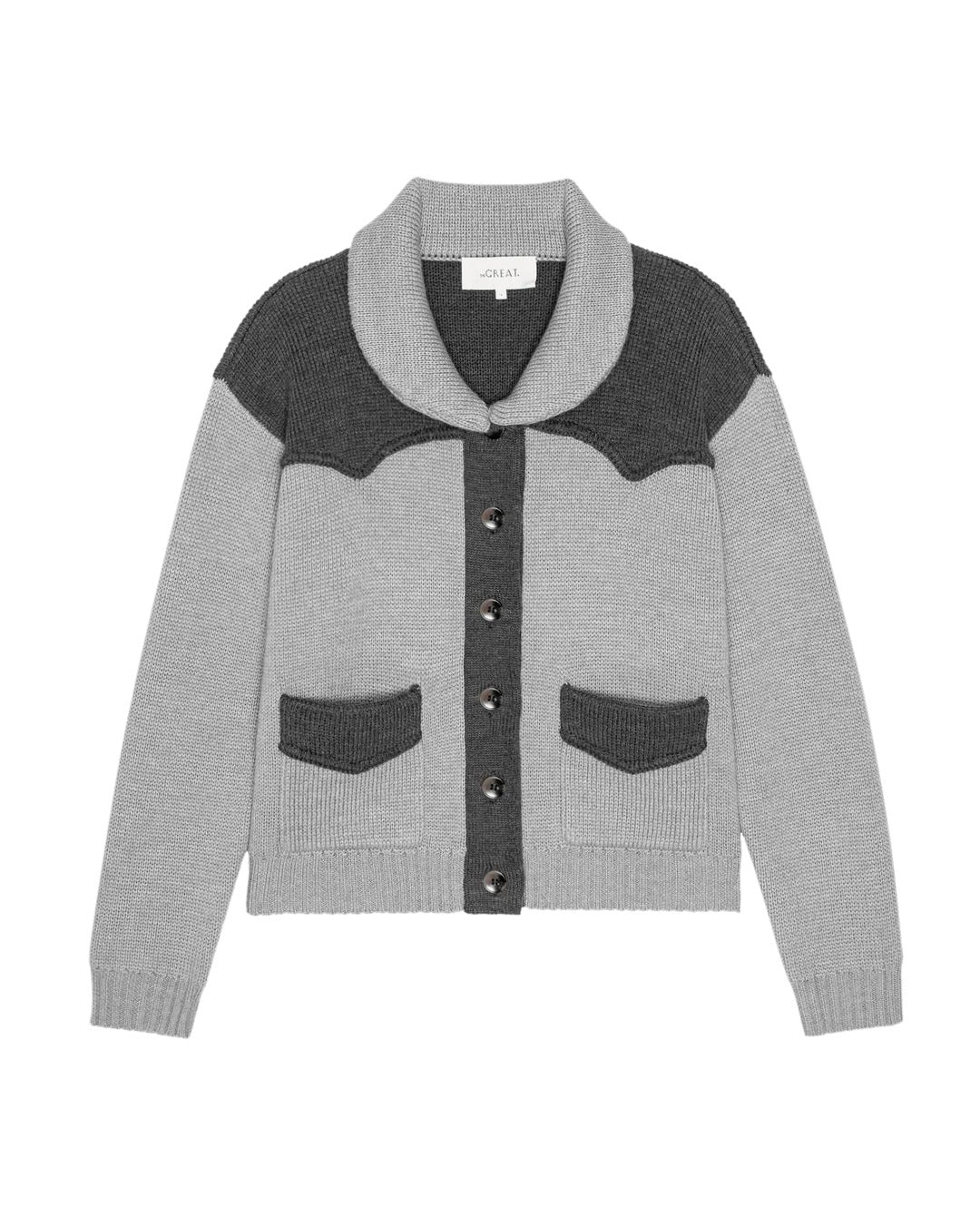 The Great - Women - Heather Grey Western Cardigan