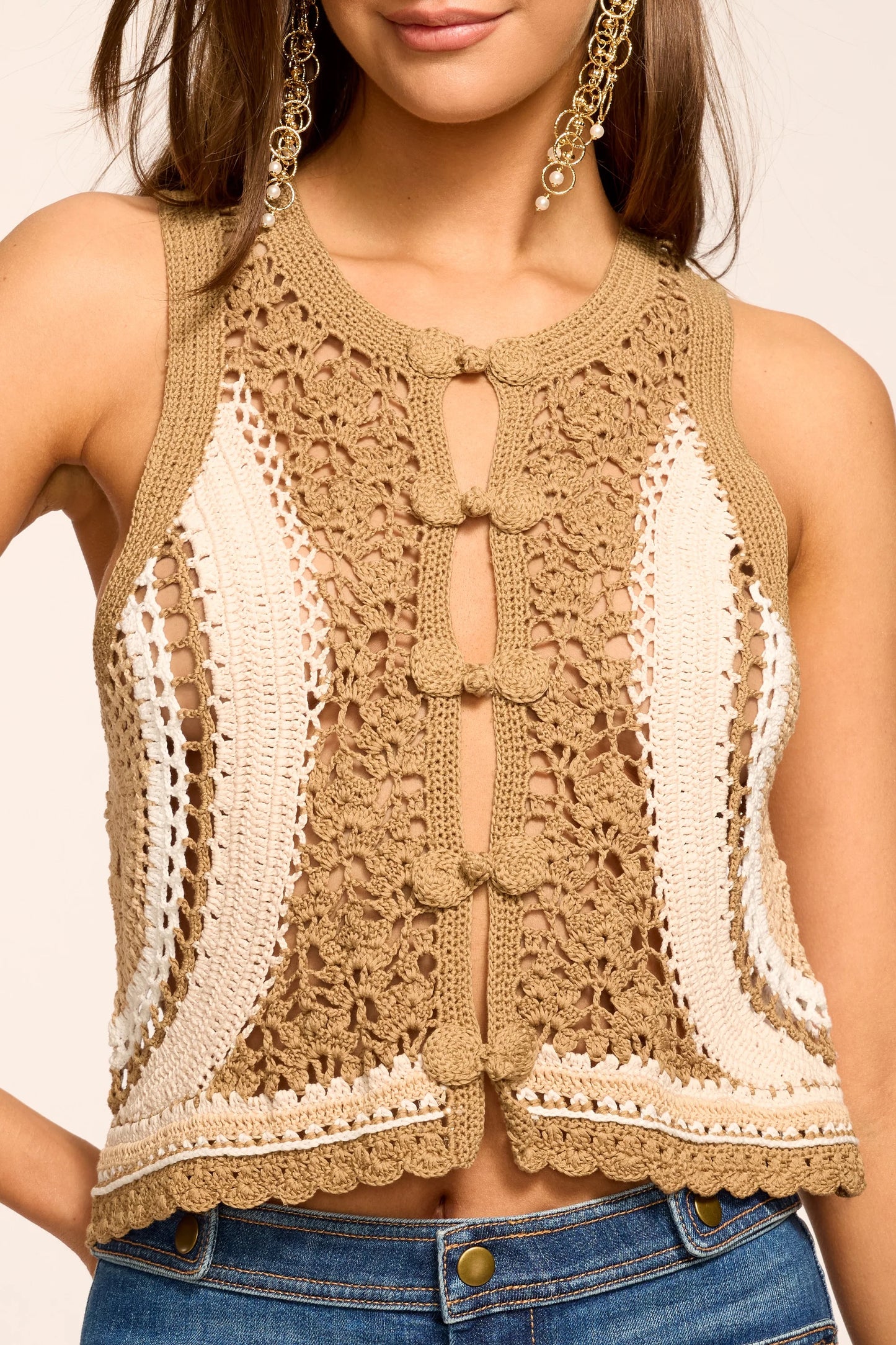 Ramy Brook - Women - Sandstone Adriana Crochet Top