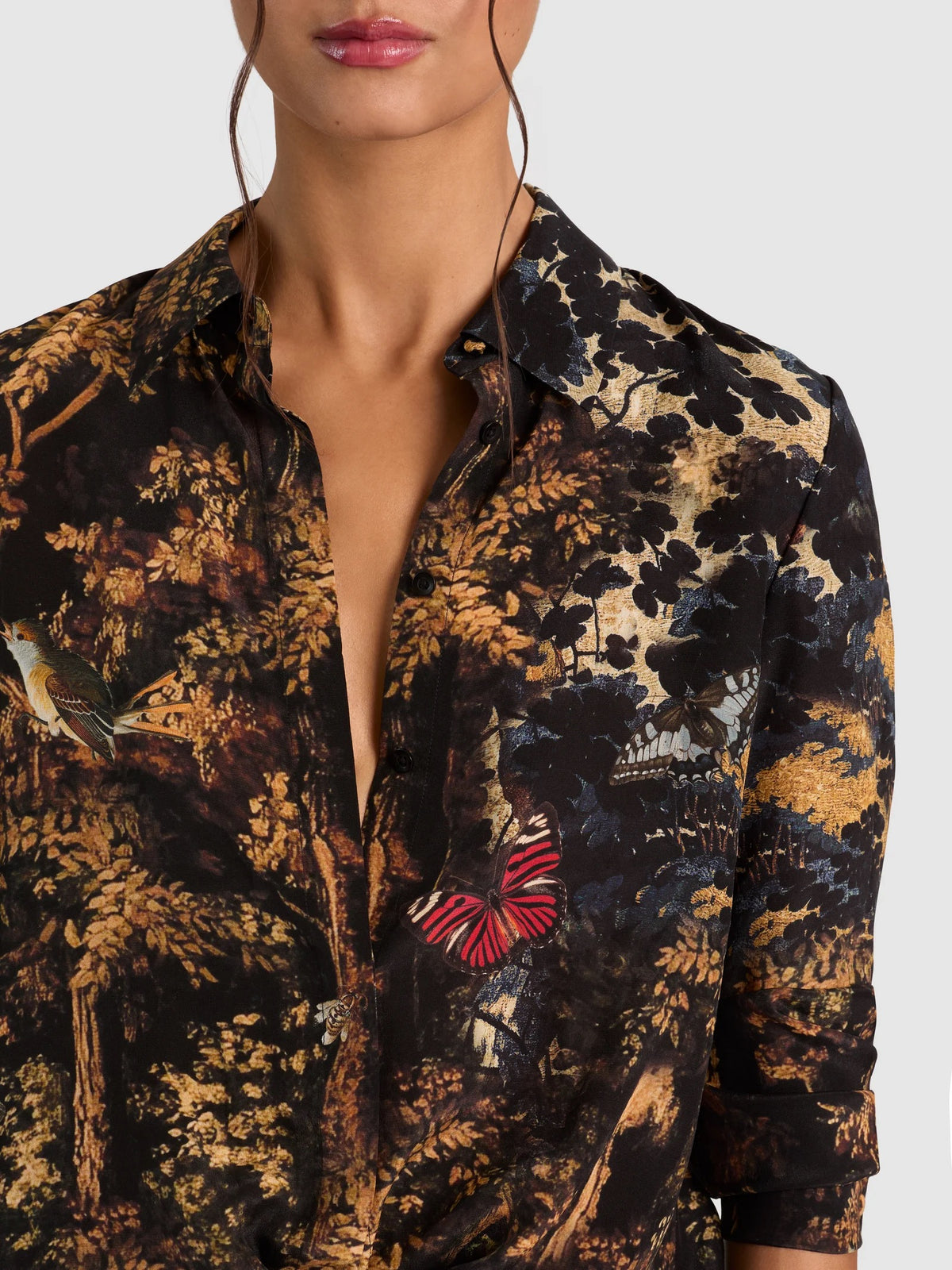 Alice + Olivia - Women - Wistful Woods Willa Silk Blouse