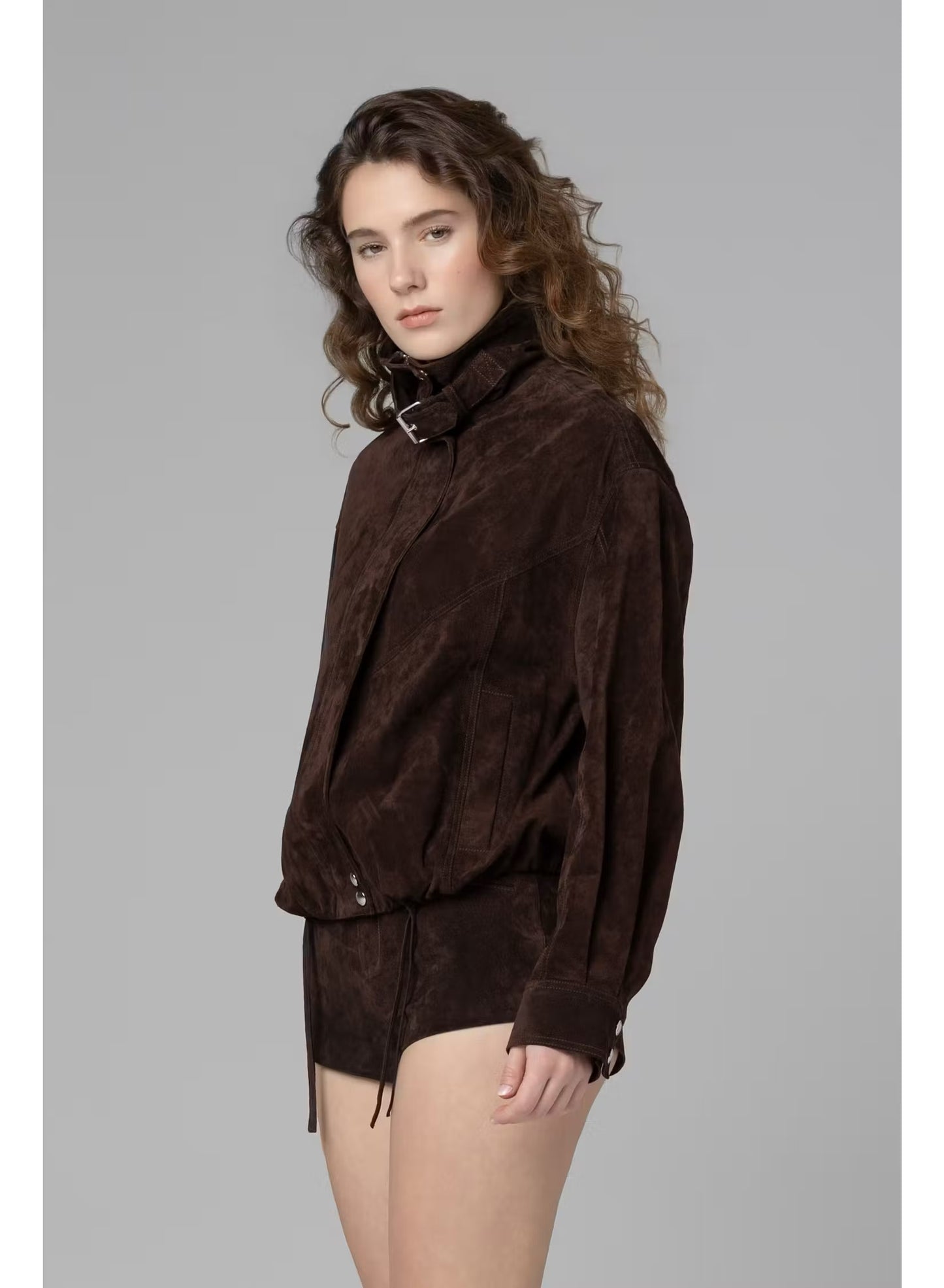 BlankNYC - Brown Iced Chocolate Bomber Jacket