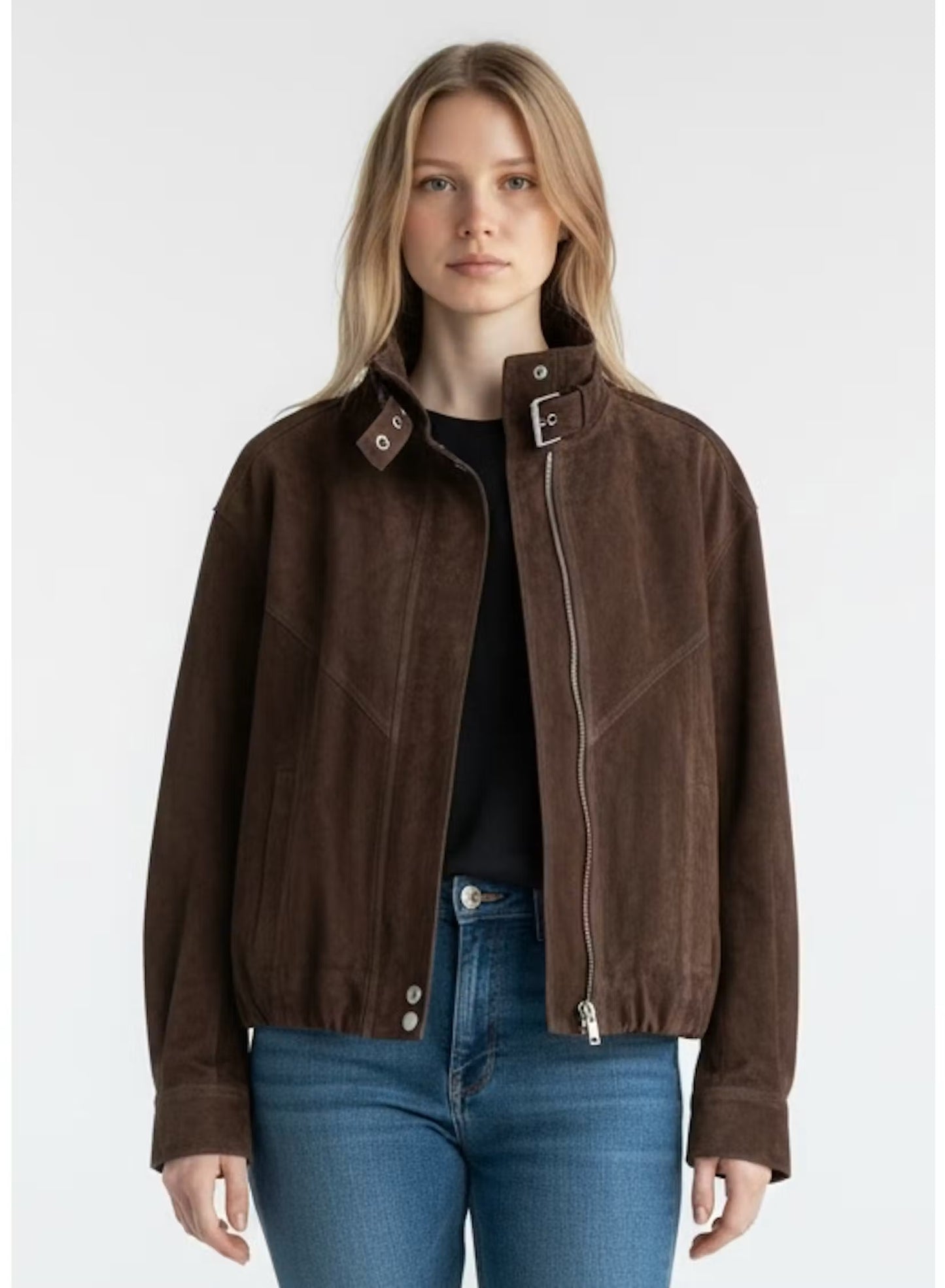 BlankNYC - Brown Iced Chocolate Bomber Jacket