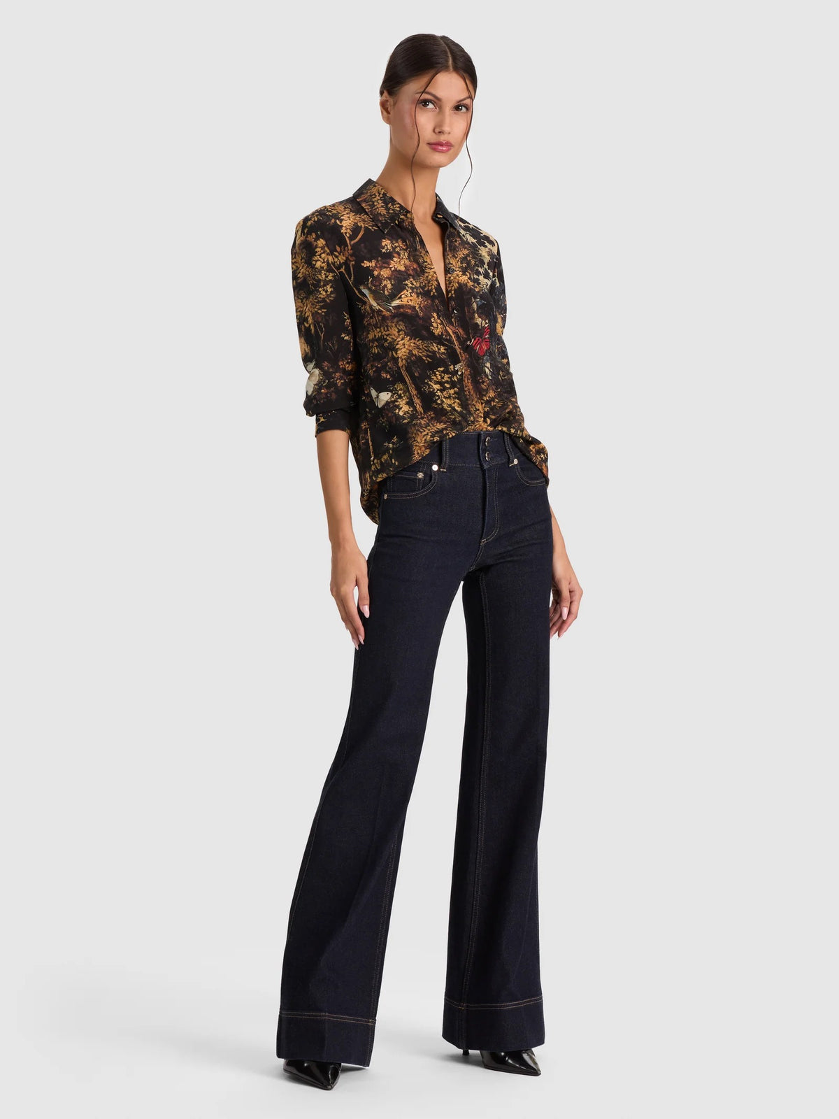 Alice + Olivia - Women - Wistful Woods Willa Silk Blouse