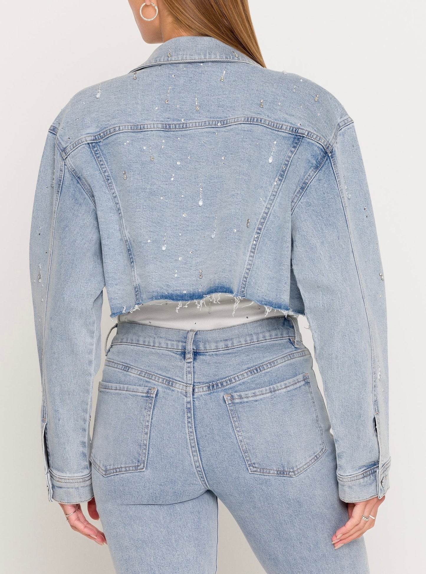 Generation Love - Women - Light Blue  Delan Embellished Denim Jacket