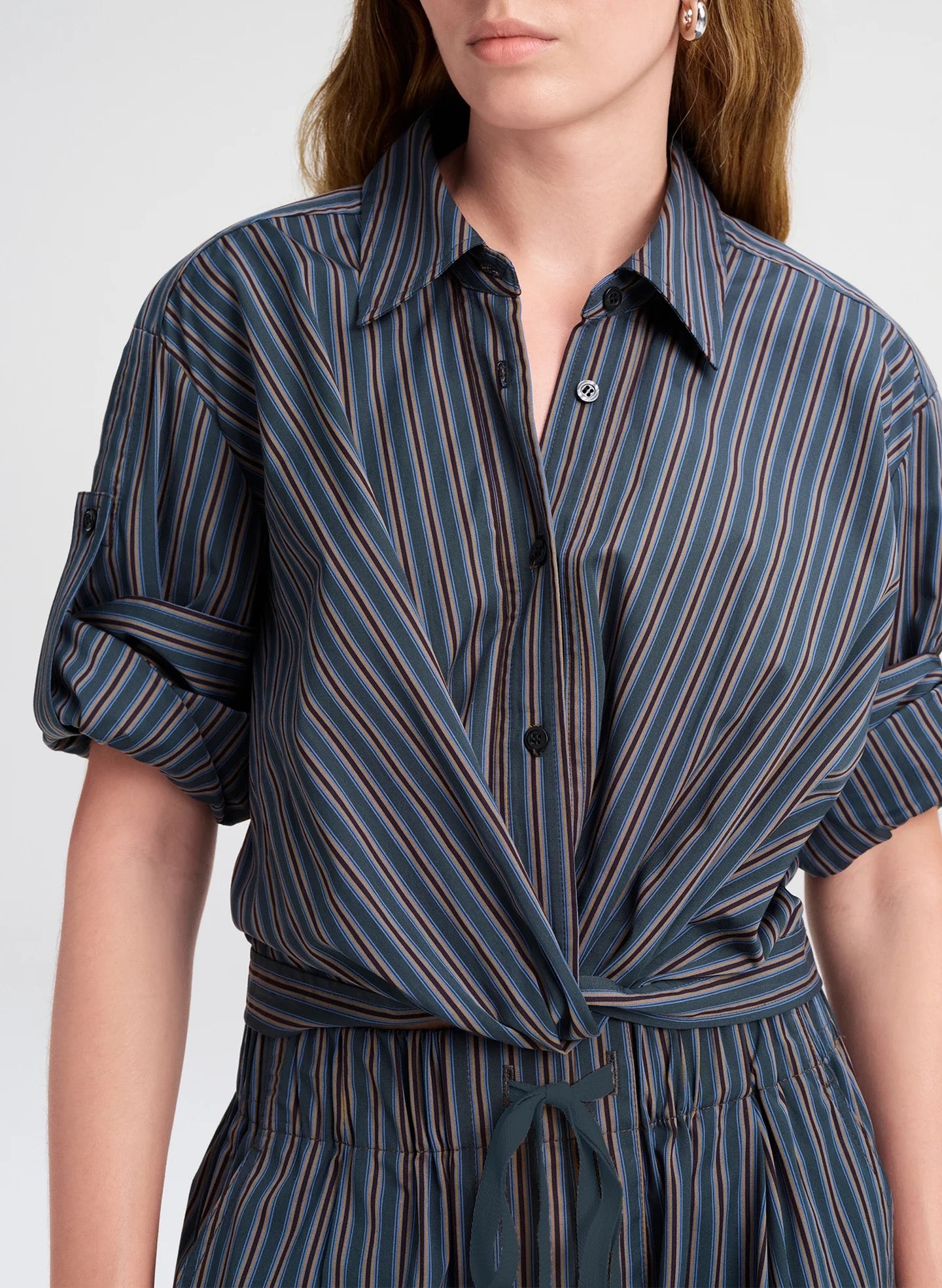 ALC - Women - Carbon Blue Stripe Leo Top