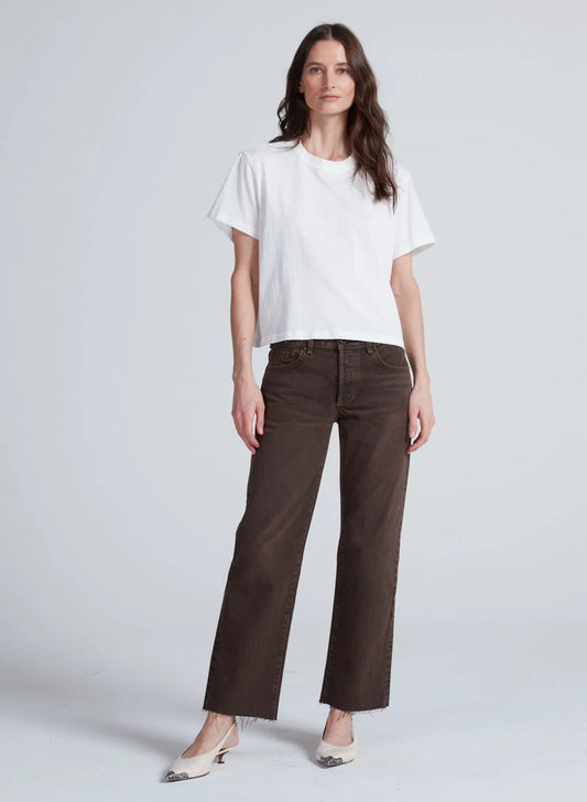 ASKK NY - Women - Distressed Brown Low Rise Straight
