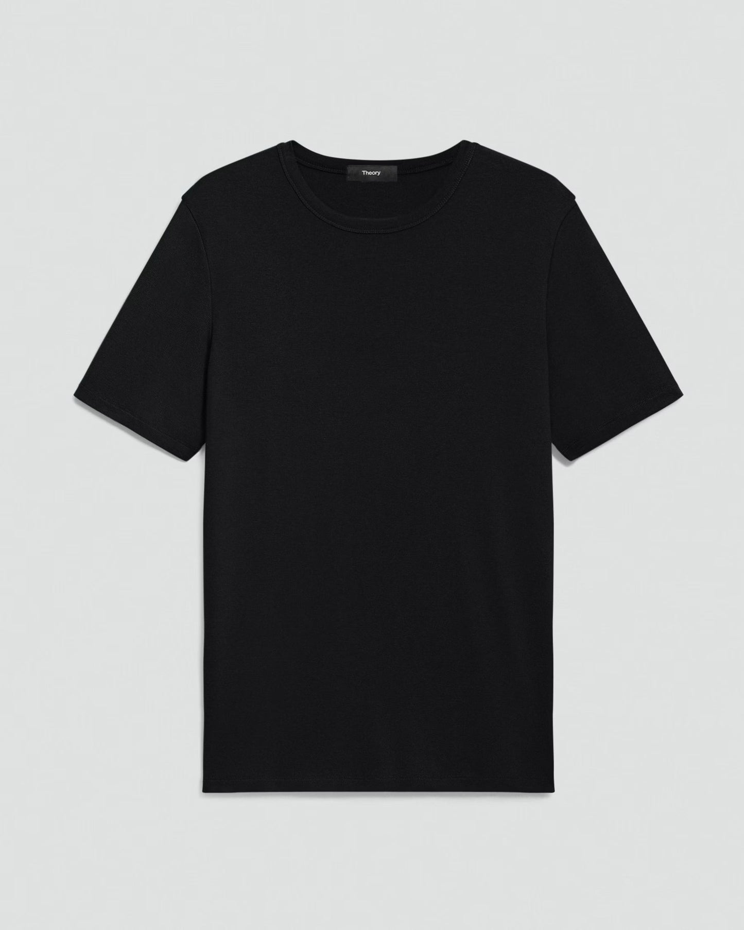 Theory - Men - Black Essential Tee in Anemone Modal Jersey
