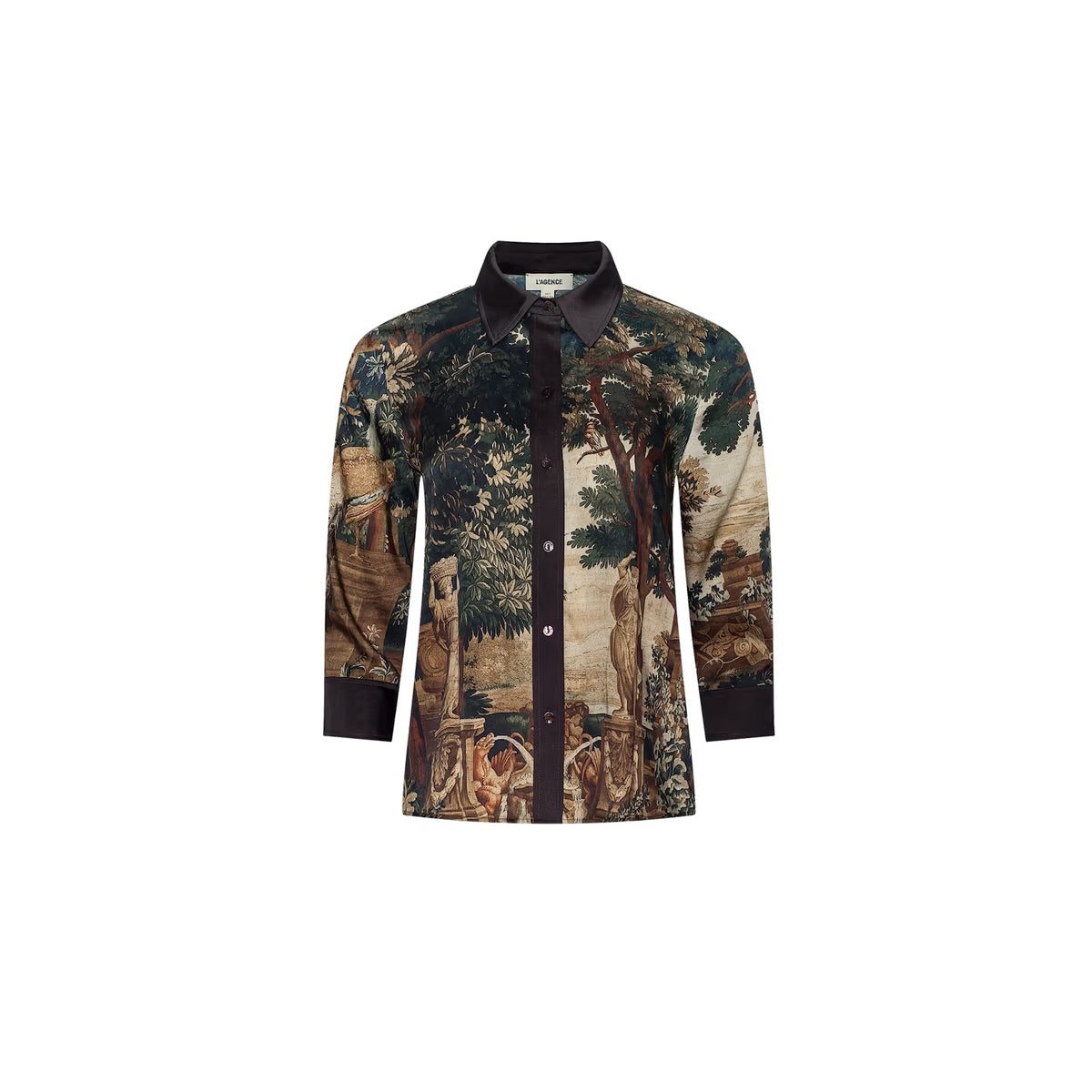 L'AGENCE- Women -  Multi Scenic Tapestry Print Eulalie Blouse