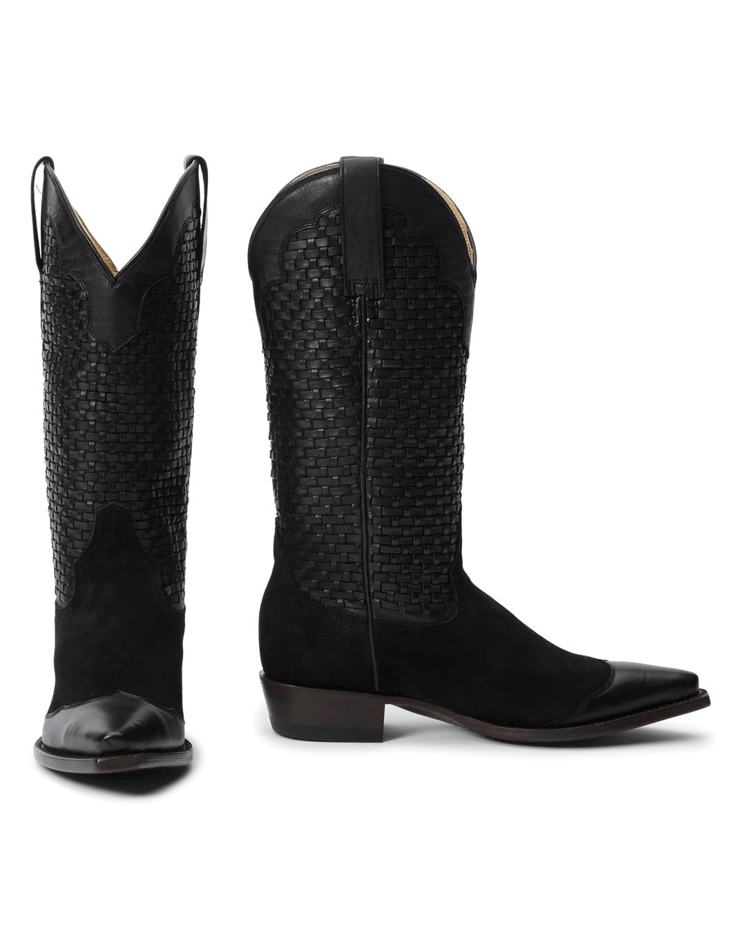 The Great - Women - Basket Weave Cowboy Boot