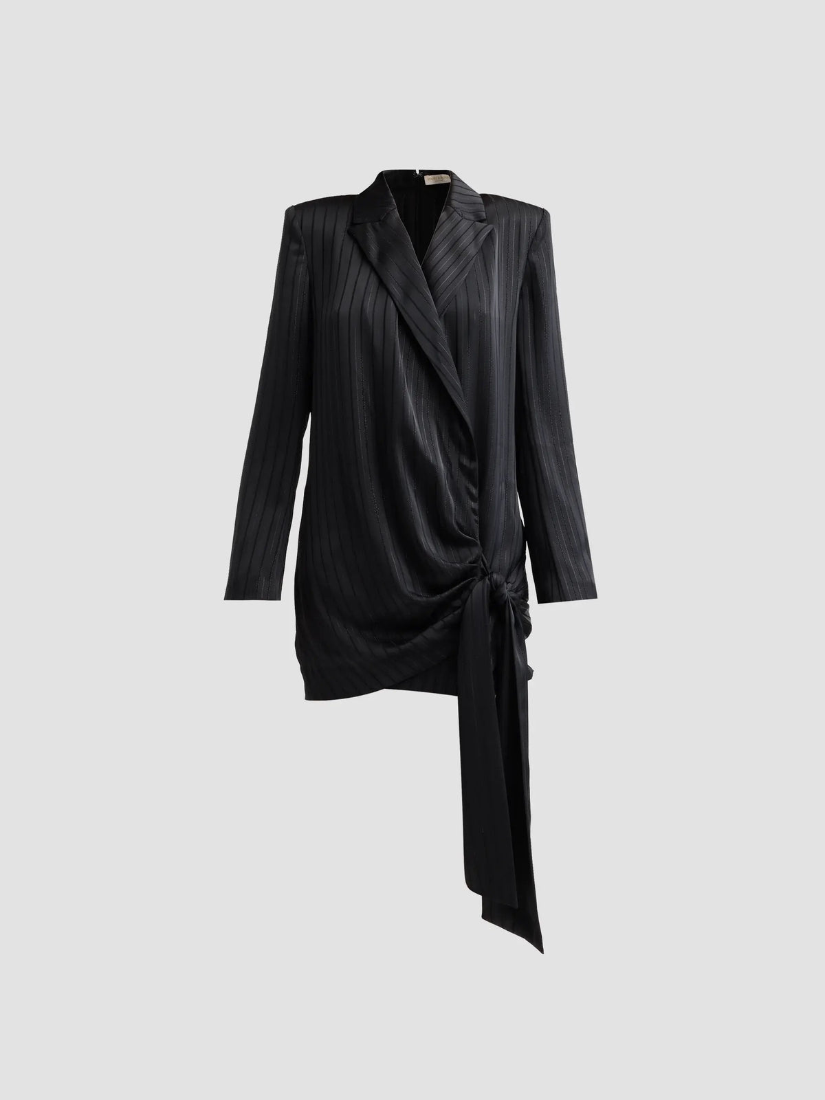 Ramy Brook - Women - Black Irina Pinstripe Tie Minidress