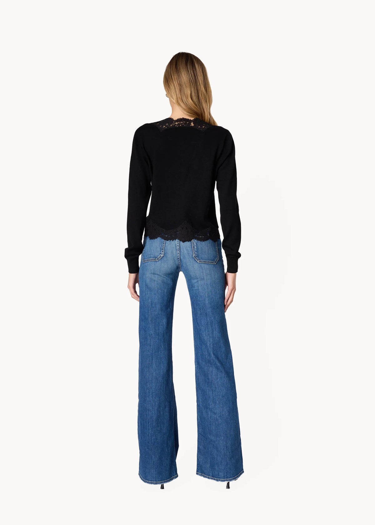 CAMI NYC - Women - Black Sanders Marino Wool  Cardigan
