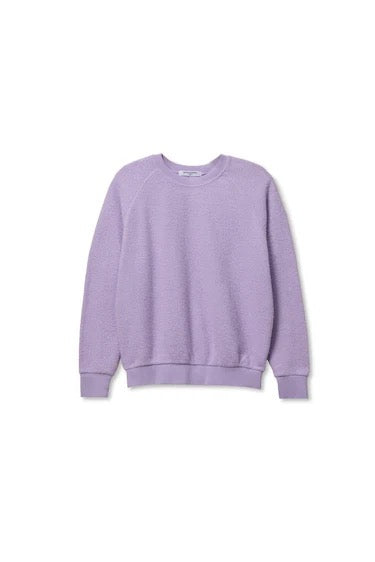 Perfect White Tee - Women - Ultra Violet Ziggy Reverse Fleece  Sweatshirt