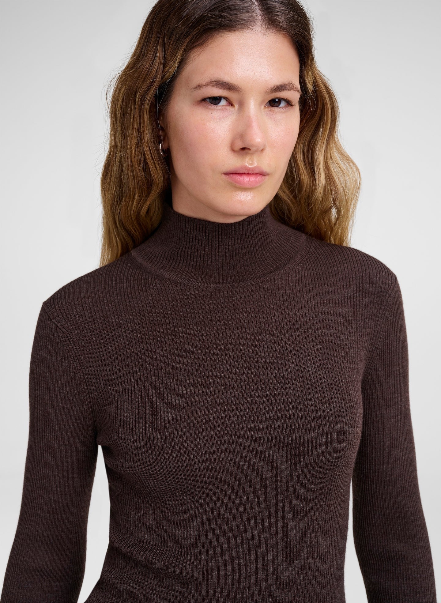 ALC - Women - Coffee Jett Knit Merino Turtleneck Top