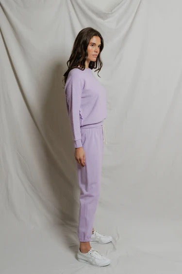 Perfect White Tee - Women - Ultra Violet Ziggy Reverse Fleece  Sweatshirt