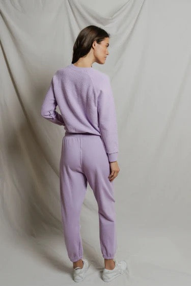 Perfect White Tee - Women - Ultra Violet Ziggy Reverse Fleece  Sweatshirt