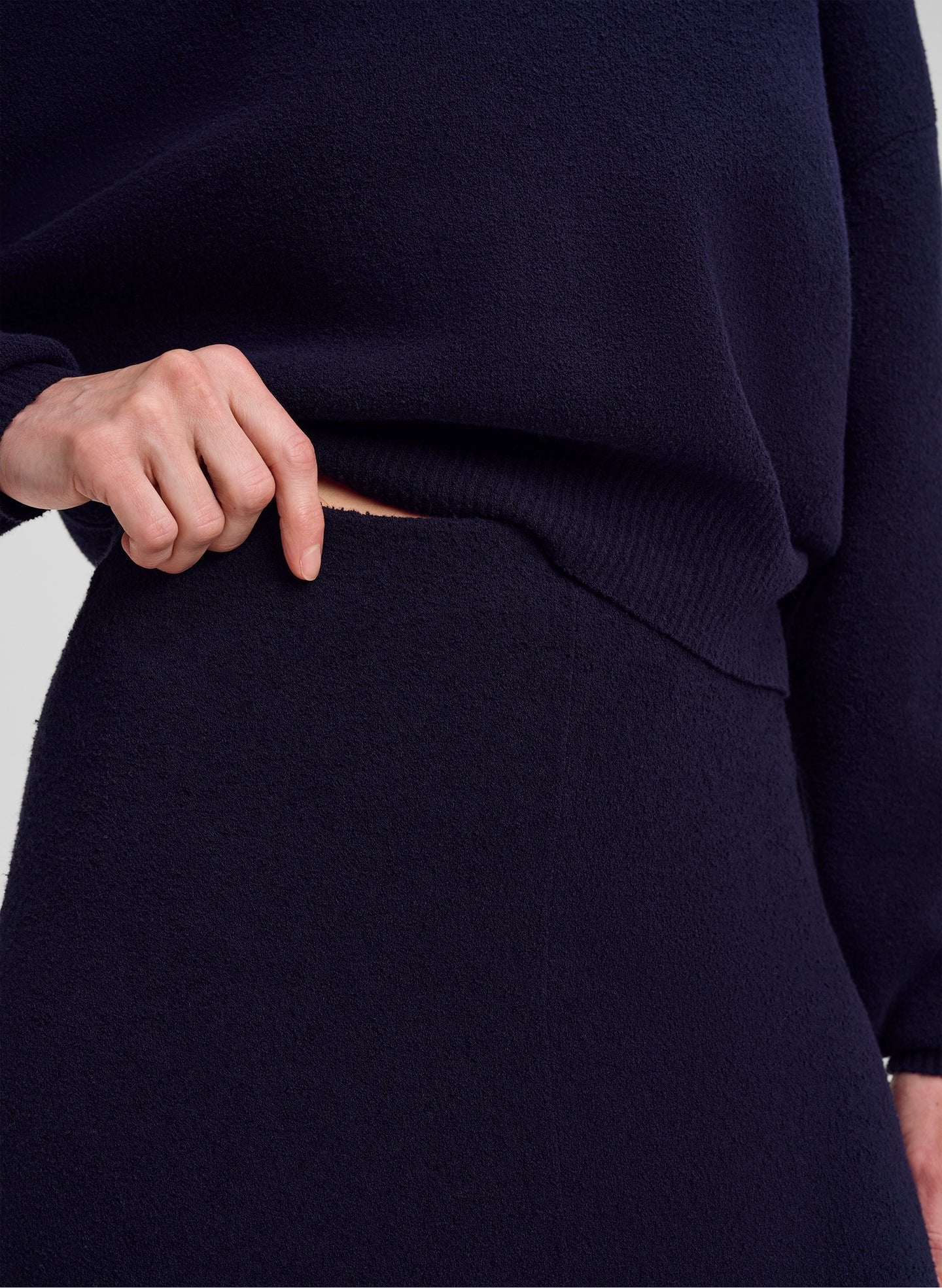 ALC - Women - Navy Flo Boucle Midi Skirt