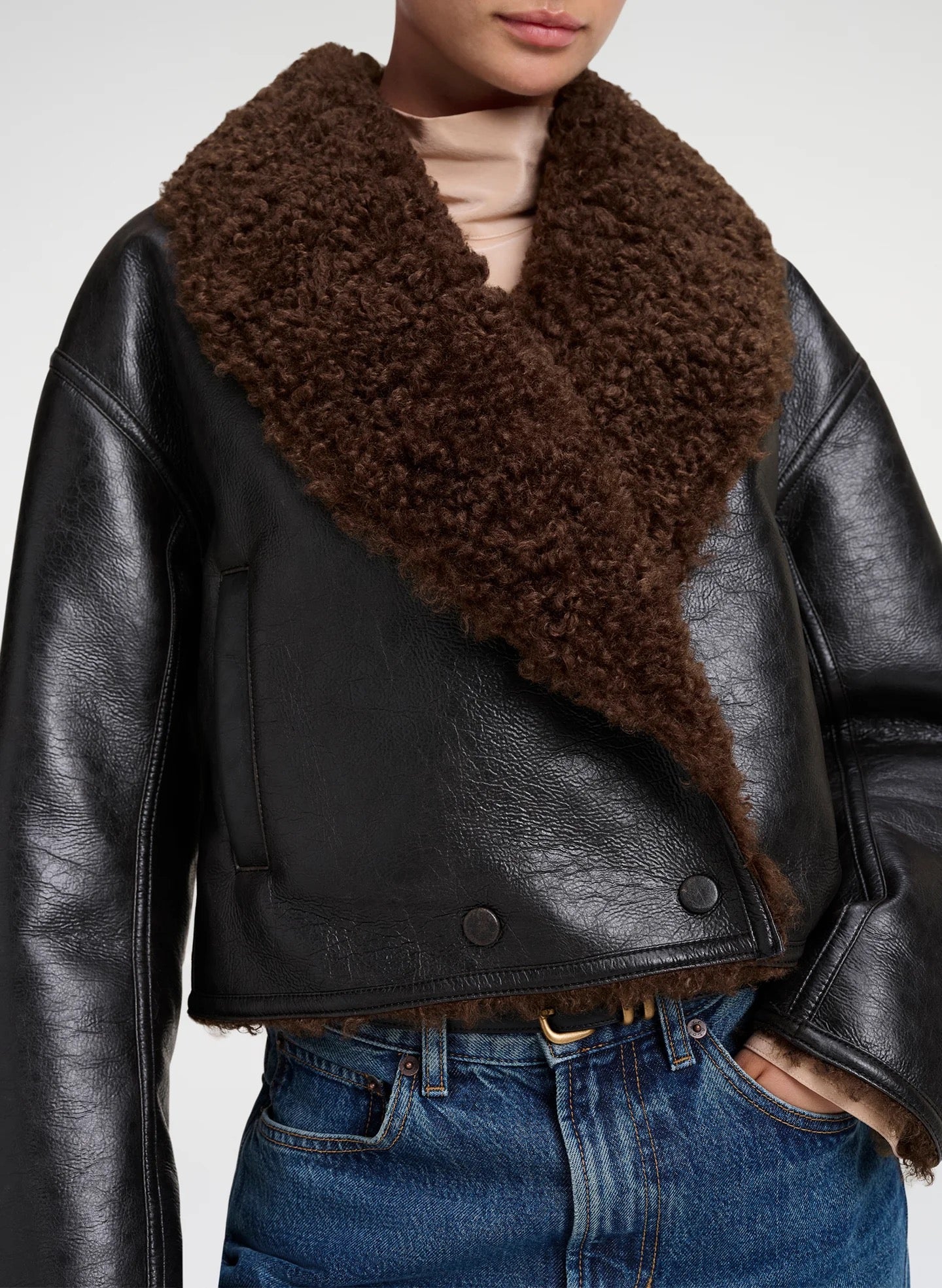 ALC - Women -  Deepest Brown/Pilot Brown Stella Faux Shearling Jacket