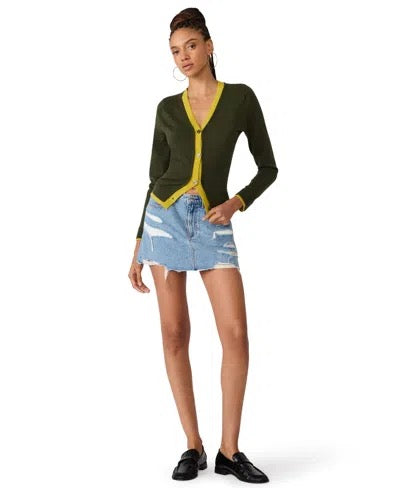 Steve Madden -Women - Dark Olive  Arwen Cardigan