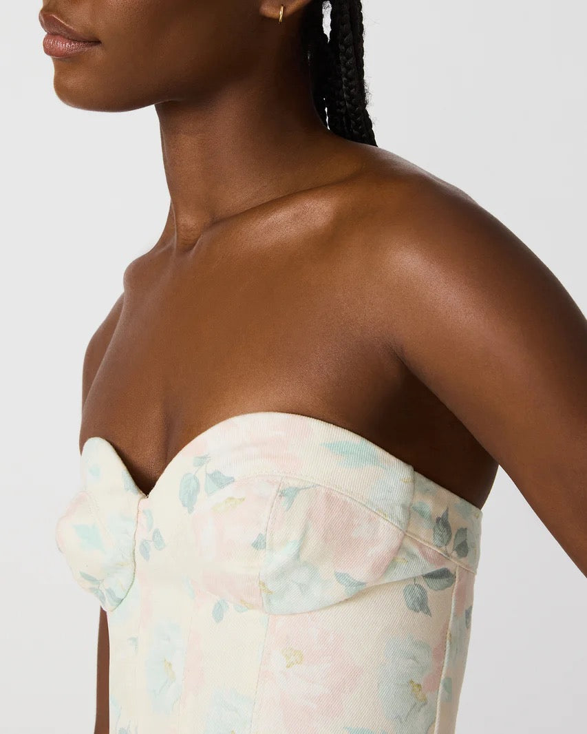 Steve Madden - Women - Peach Beige Roselia Corset Top