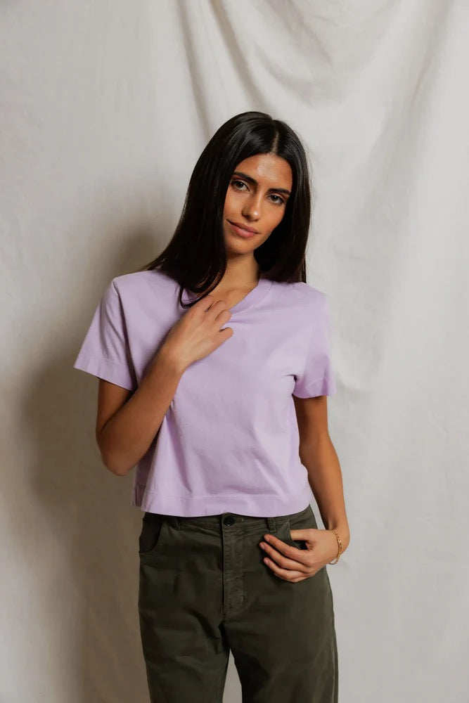 Perfect White Tee - Women - Ultra Violet Cher Ringspun Tee