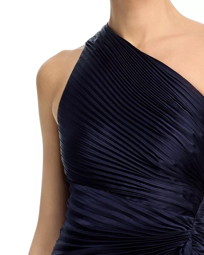 ALC - Women - Night Blue Lara Satin Pleated Midi Dress