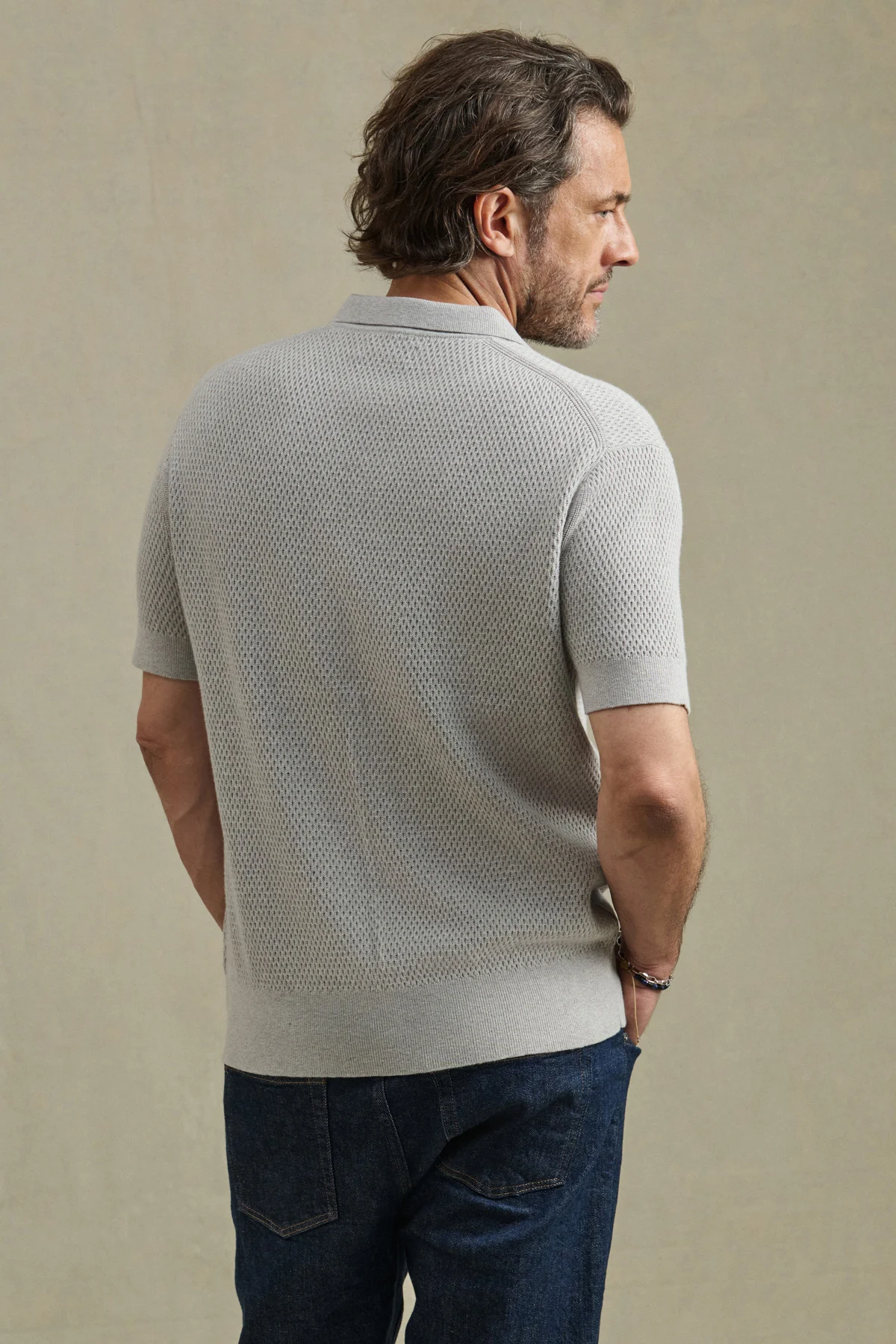 Velvet By Graham & Spencer - Men - Overcast Lowell Knit Polo