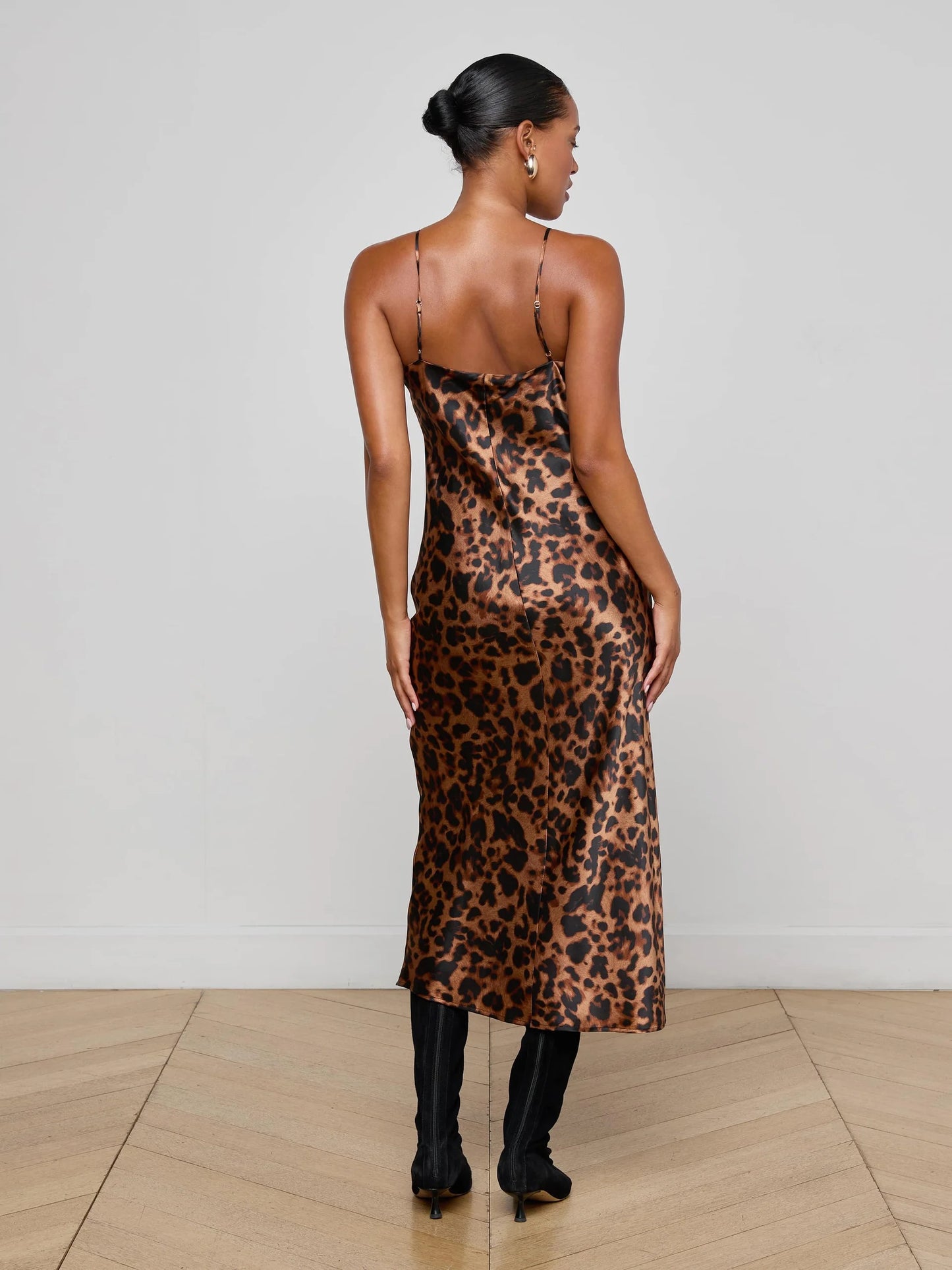 L'Agence - Women -Leopard  Seridie Silk Slip Dress