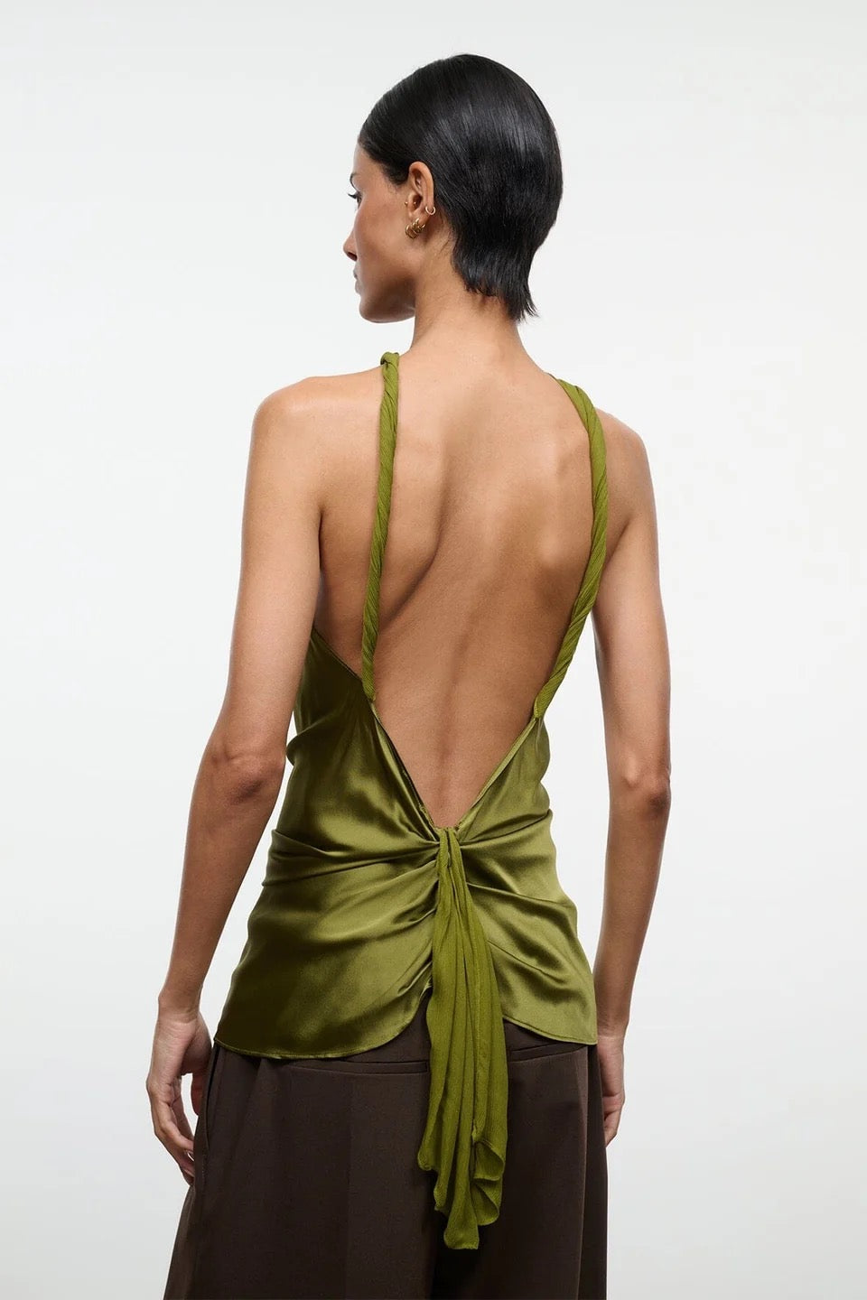 Staud - Women - Pear Charli Silk Top