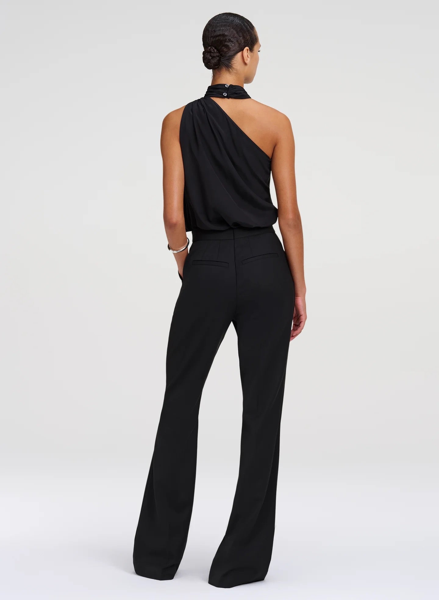 ALC  - Women - Black Celeste Silk Top