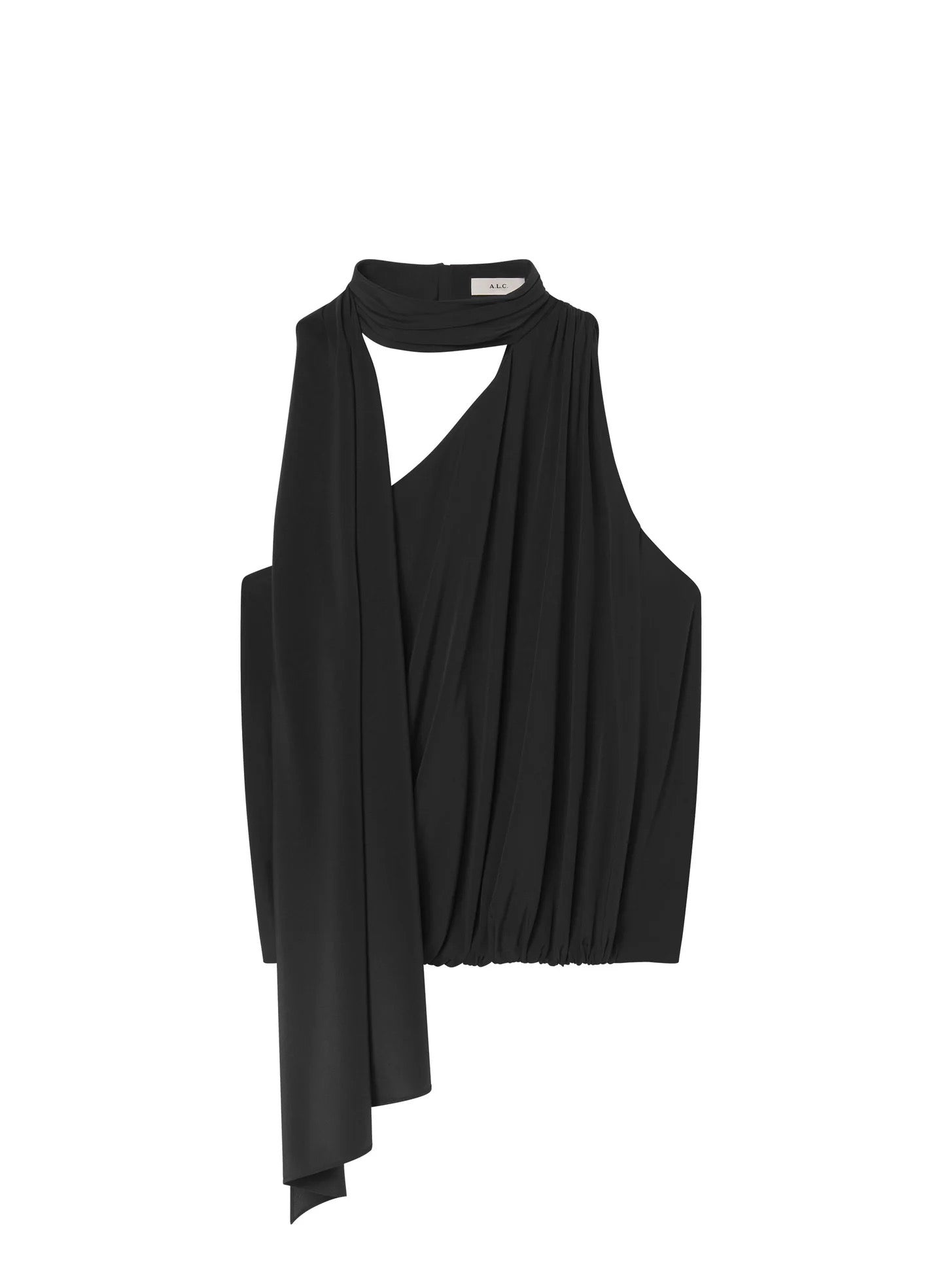 ALC  - Women - Black Celeste Silk Top