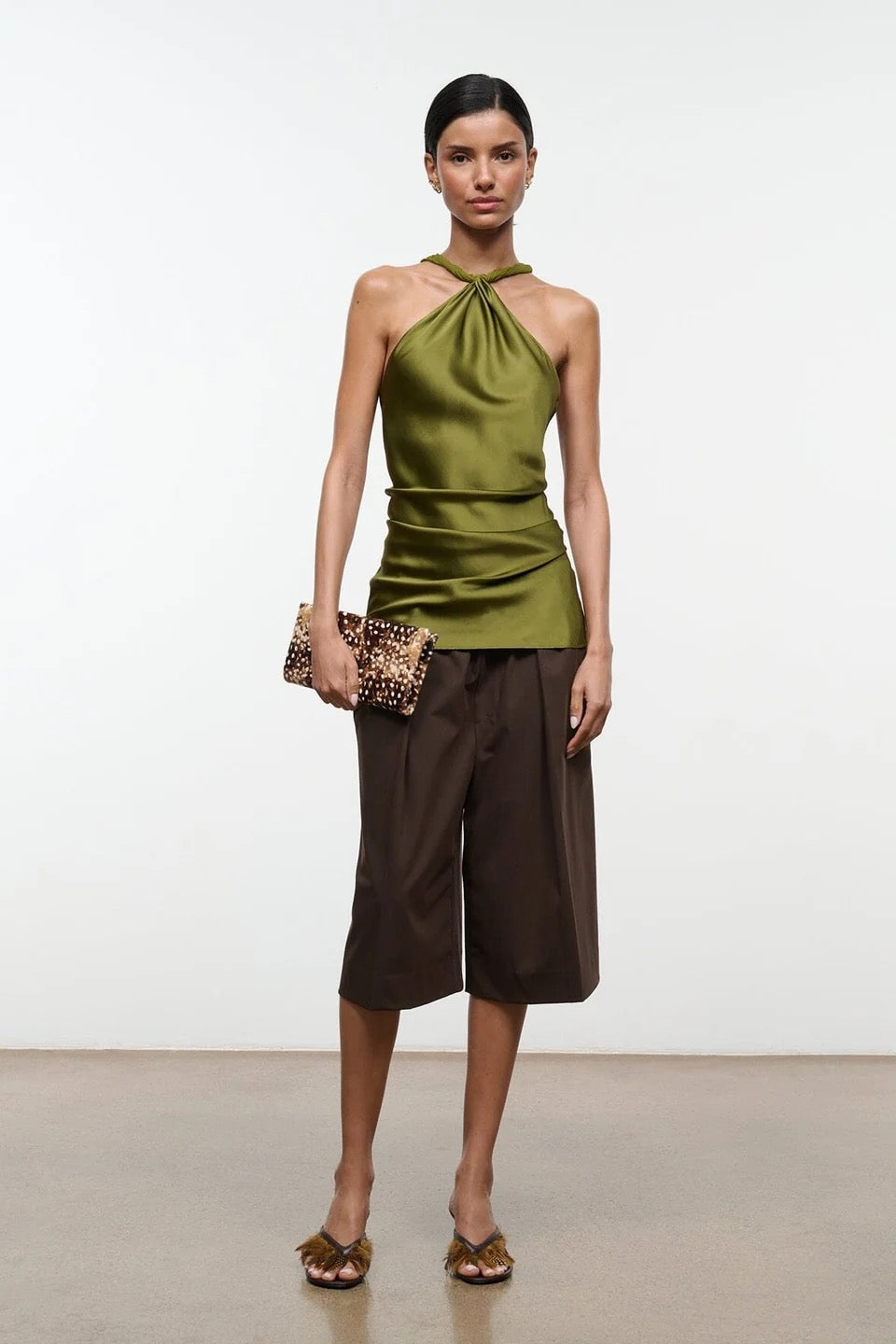 Staud - Women - Pear Charli Silk Top