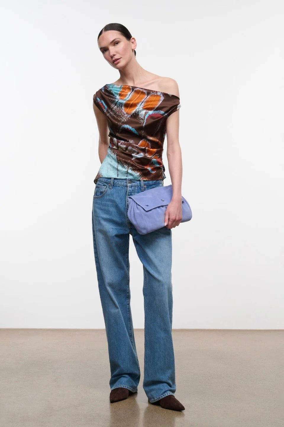 Staud - Women - Butterfly Sky Phare Silk Top