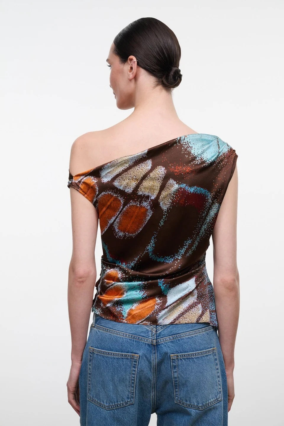 Staud - Women - Butterfly Sky Phare Silk Top