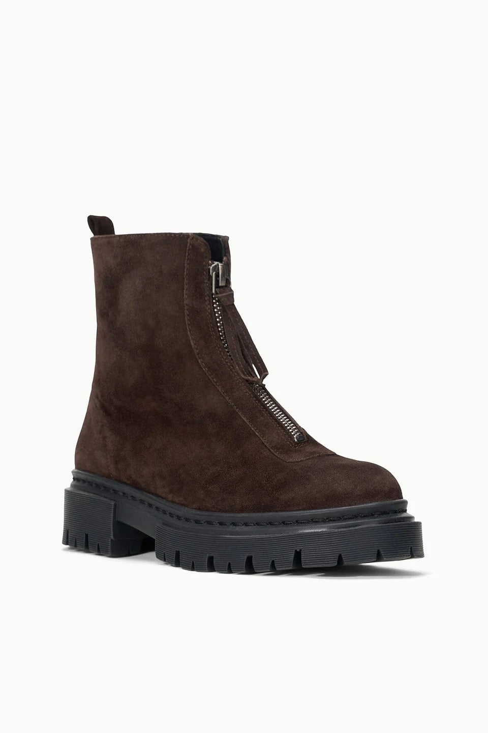 Staud - Women - Espresso Miles Zip Ankle Boot
