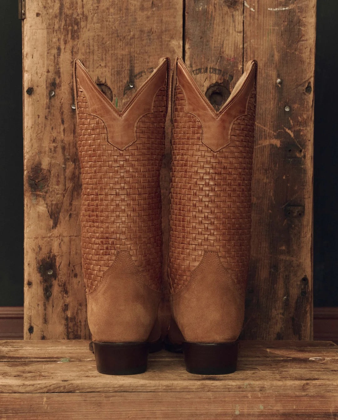 The Great - Women - Basket Weave Cowboy Boot