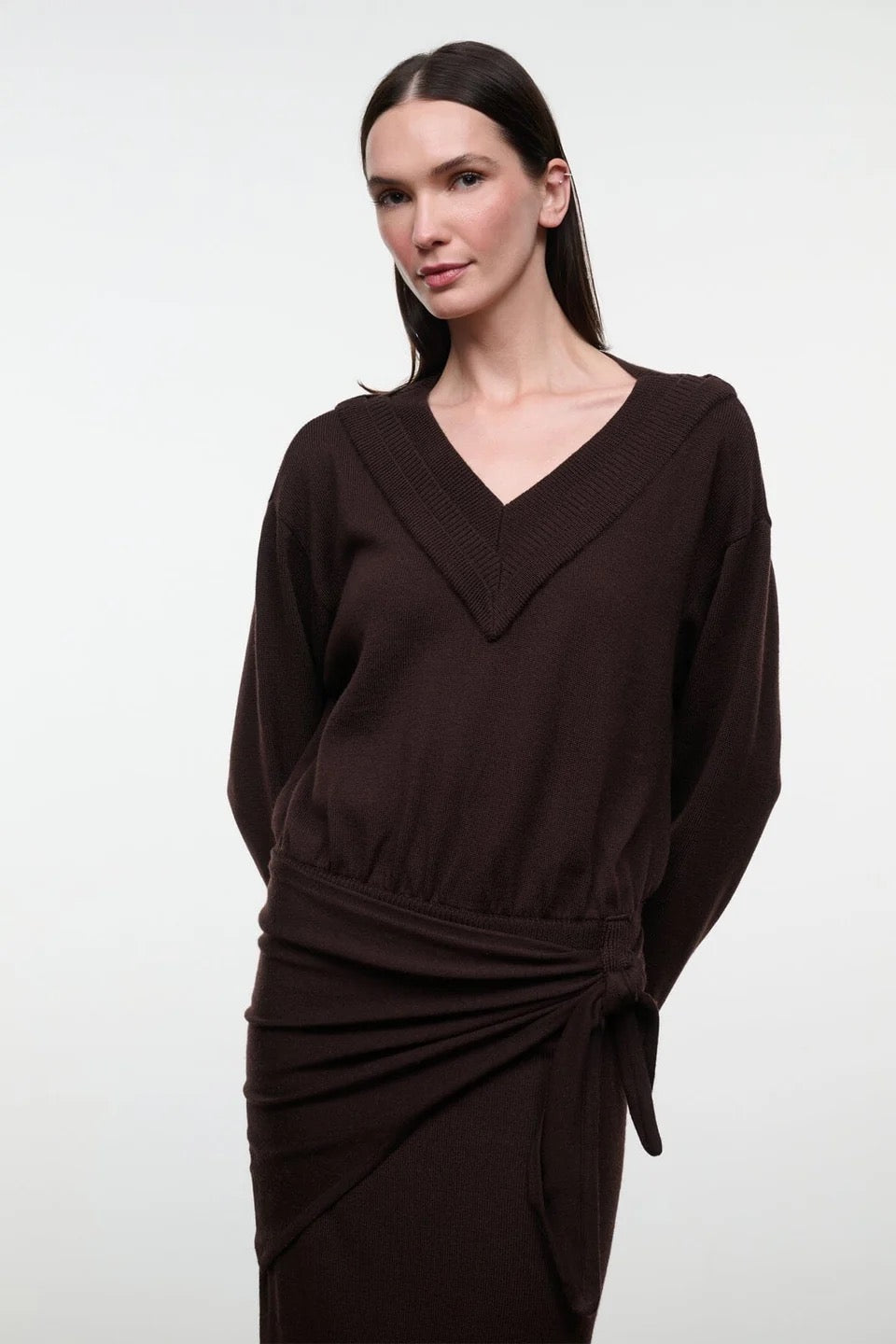 Staud - Women - Dark Oak Norman Sweater Dress