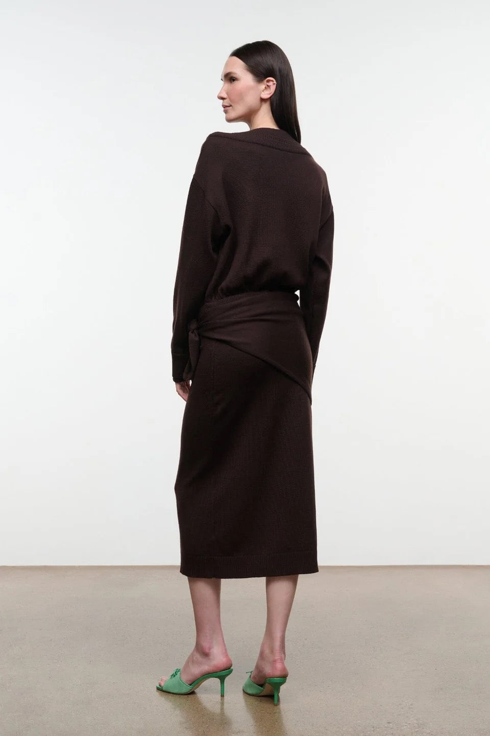 Staud - Women - Dark Oak Norman Sweater Dress