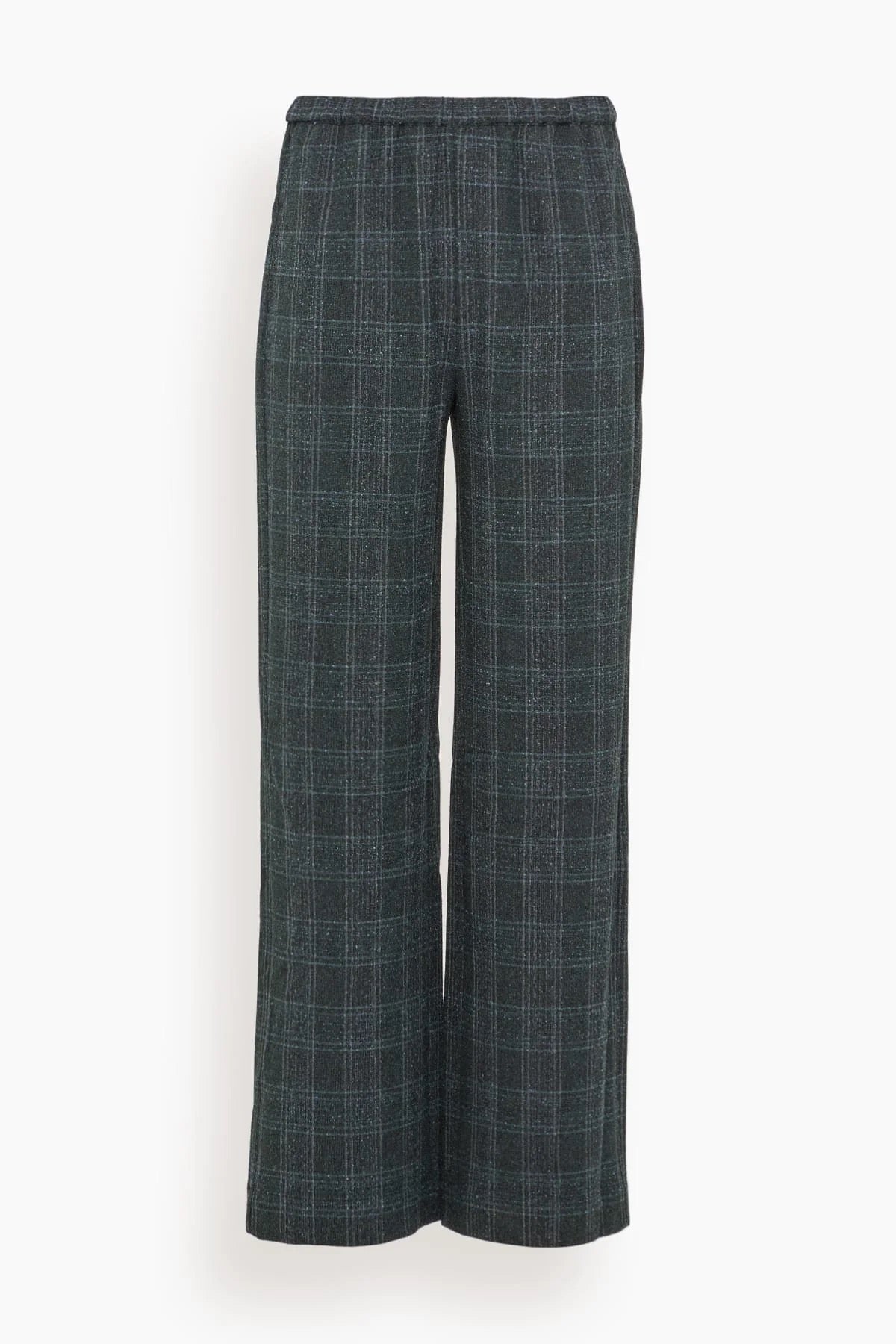Staud - Women - Ink Blue Plaid Denali Pant
