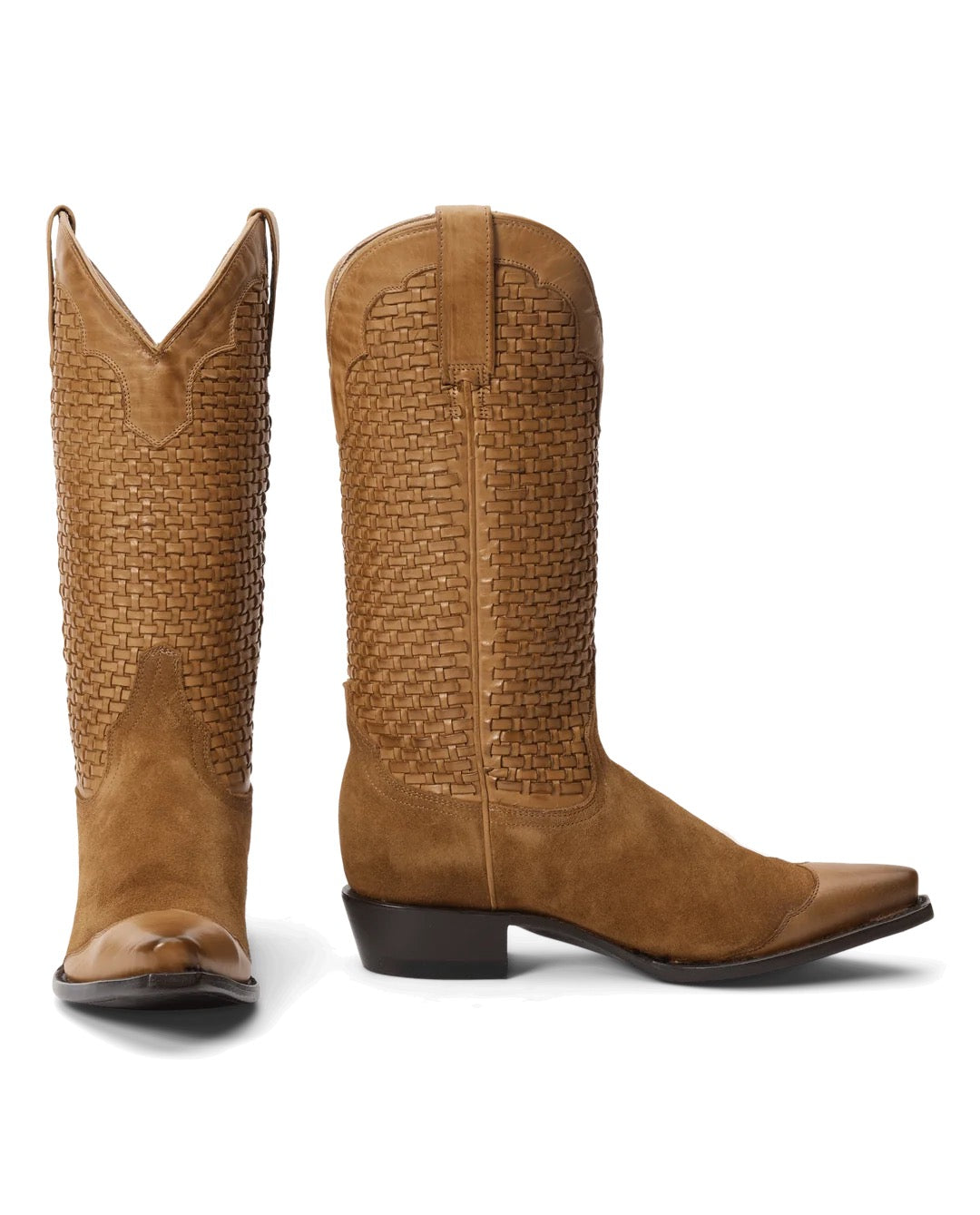 The Great - Women - Basket Weave Cowboy Boot