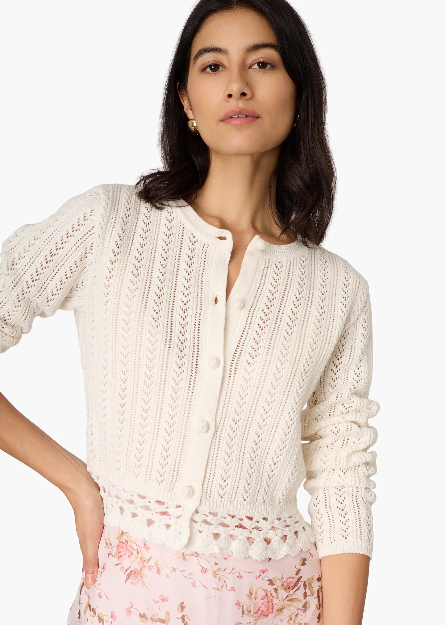 Cami NYC - Women - Macadamia Lilibeth Pointelle Cardigan