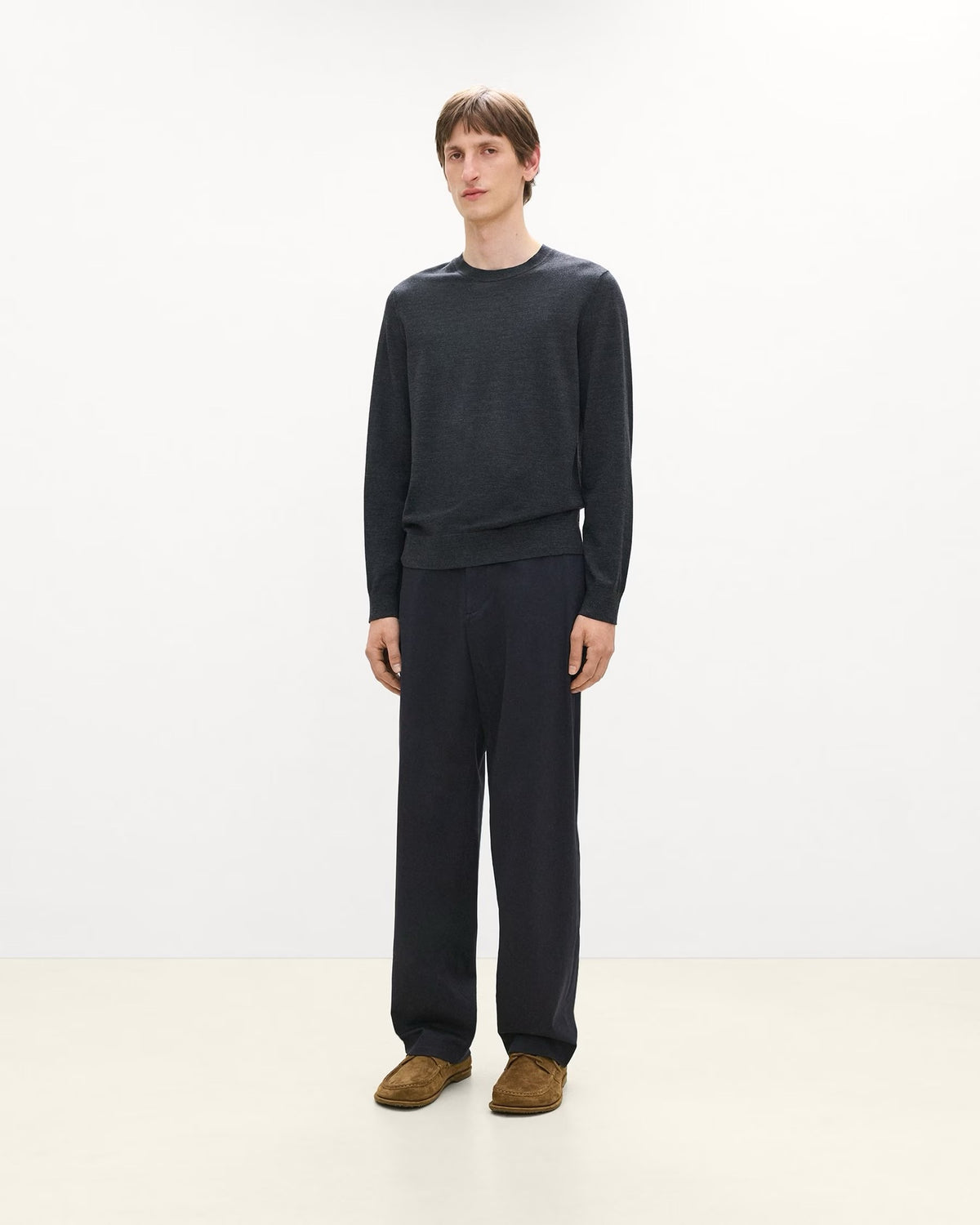 Theory - Men -  Crewneck Sweater in Regal Wool